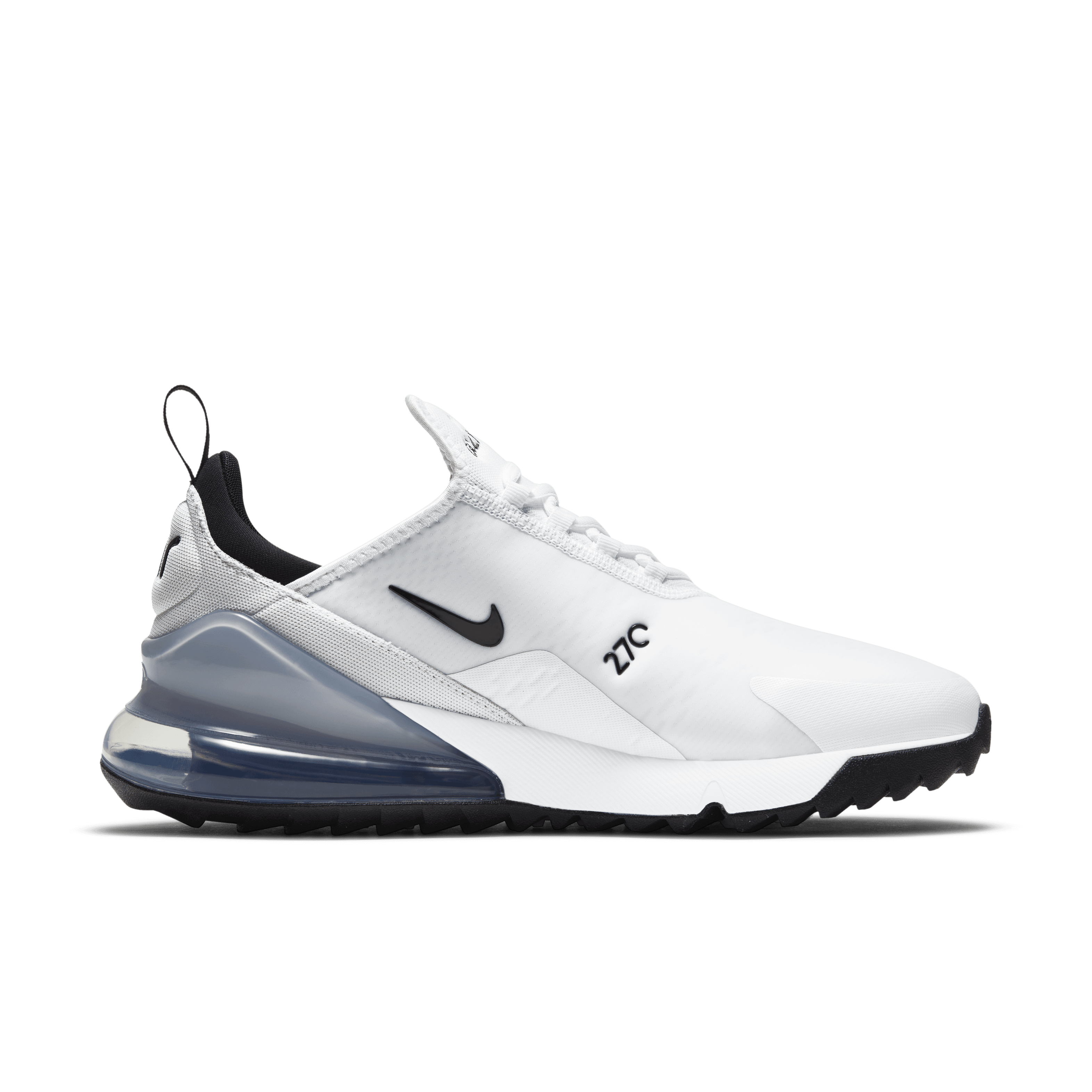 Nike Air Max 270G Spikeless Golf Shoes - White/Black/Pure Platinum