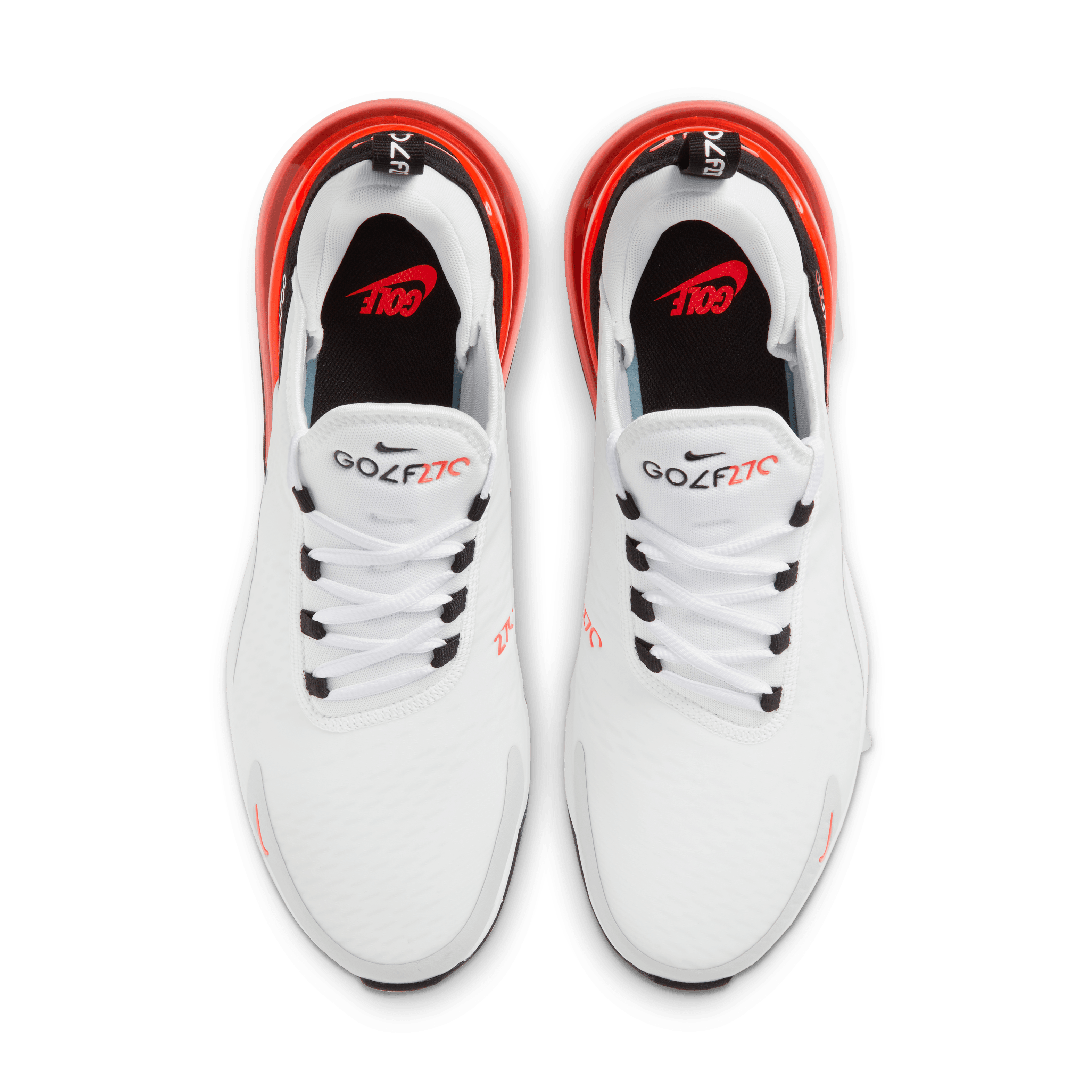 Nike Air Max 270G Spikeless Golf Shoes - White/Cool Grey - Natural Grey