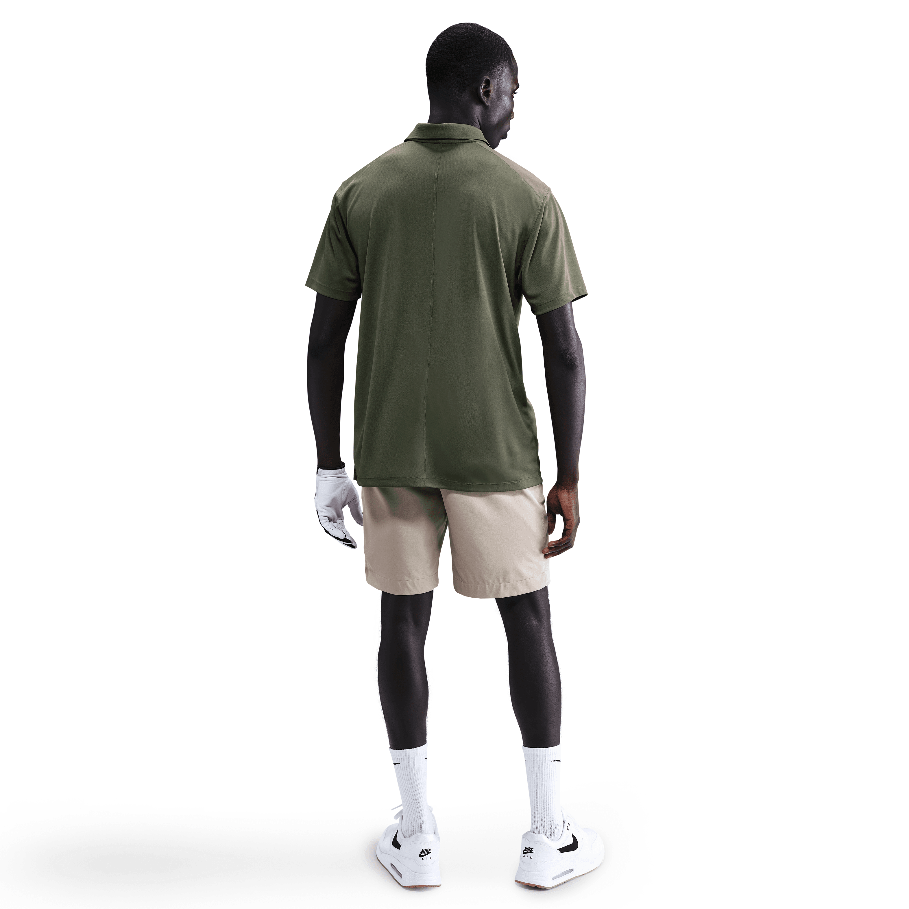 Nike DF Victory Solid Polo - Medium Olive / Pale Ivory