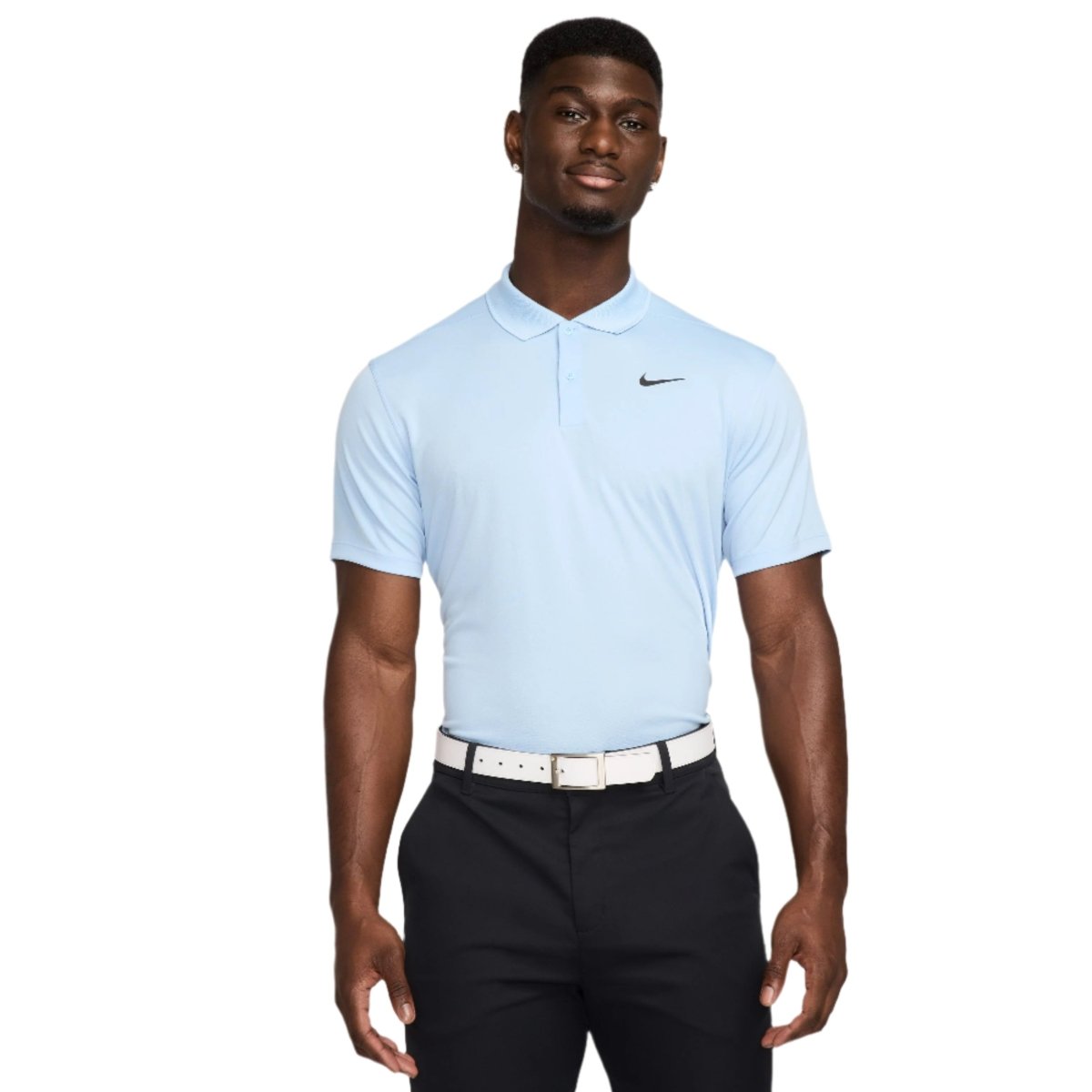 Nike DF Victory Solid Polo - Psychic Blue / Black - Nike Golf