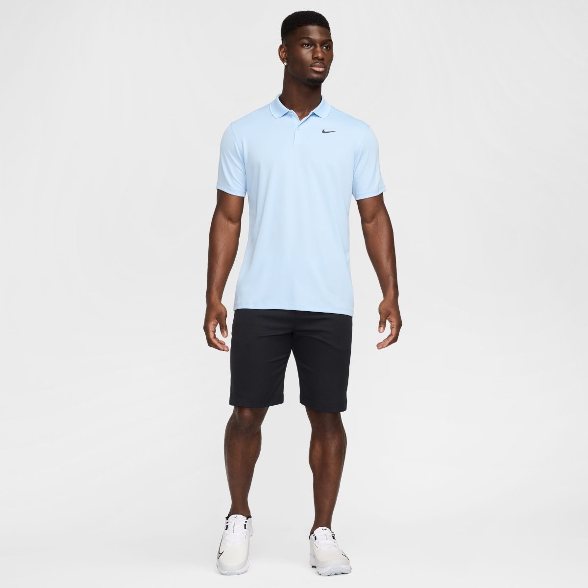 Nike DF Victory Solid Polo - Psychic Blue / Black - Nike Golf