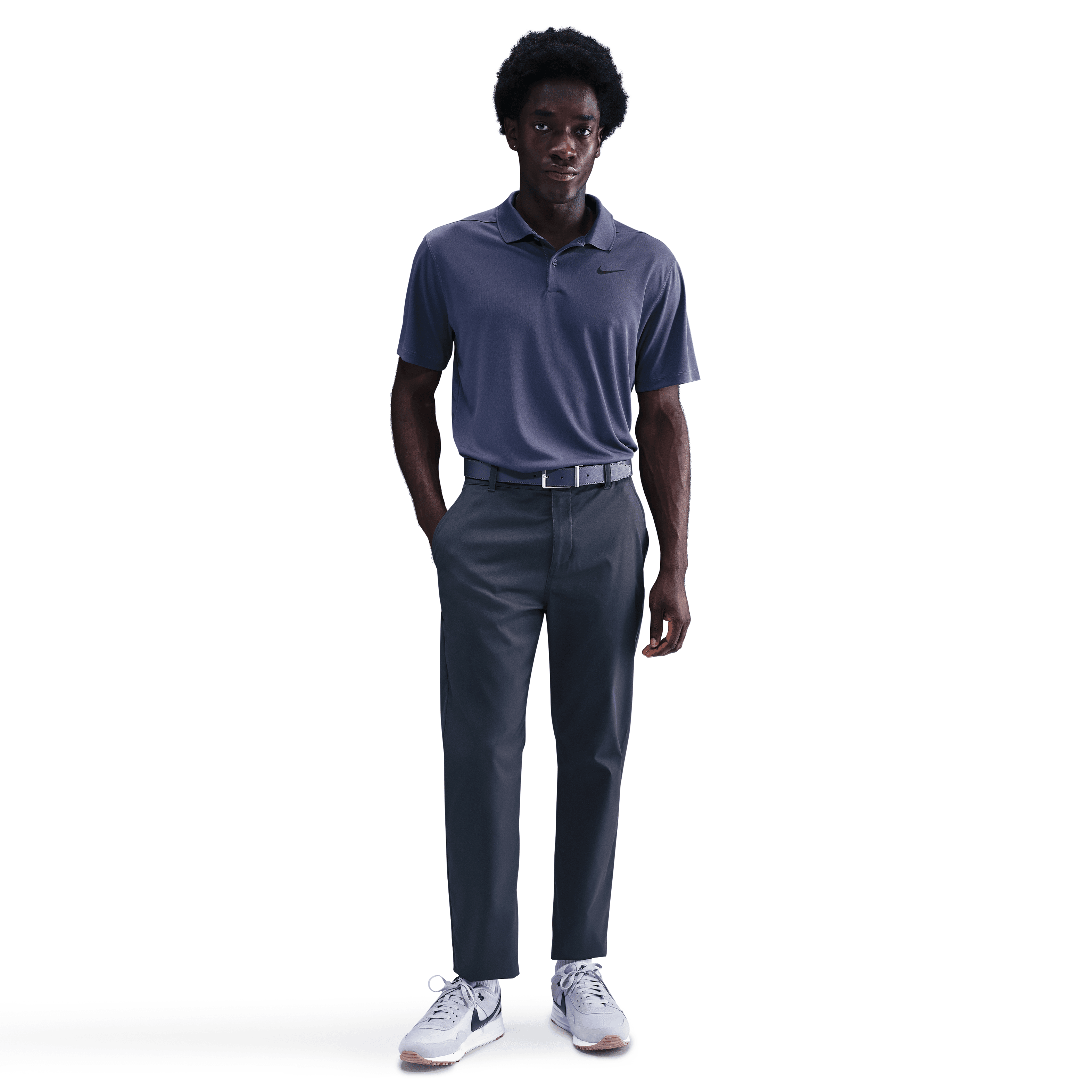 Nike DF Victory Solid Polo - Sanded Purple / Black