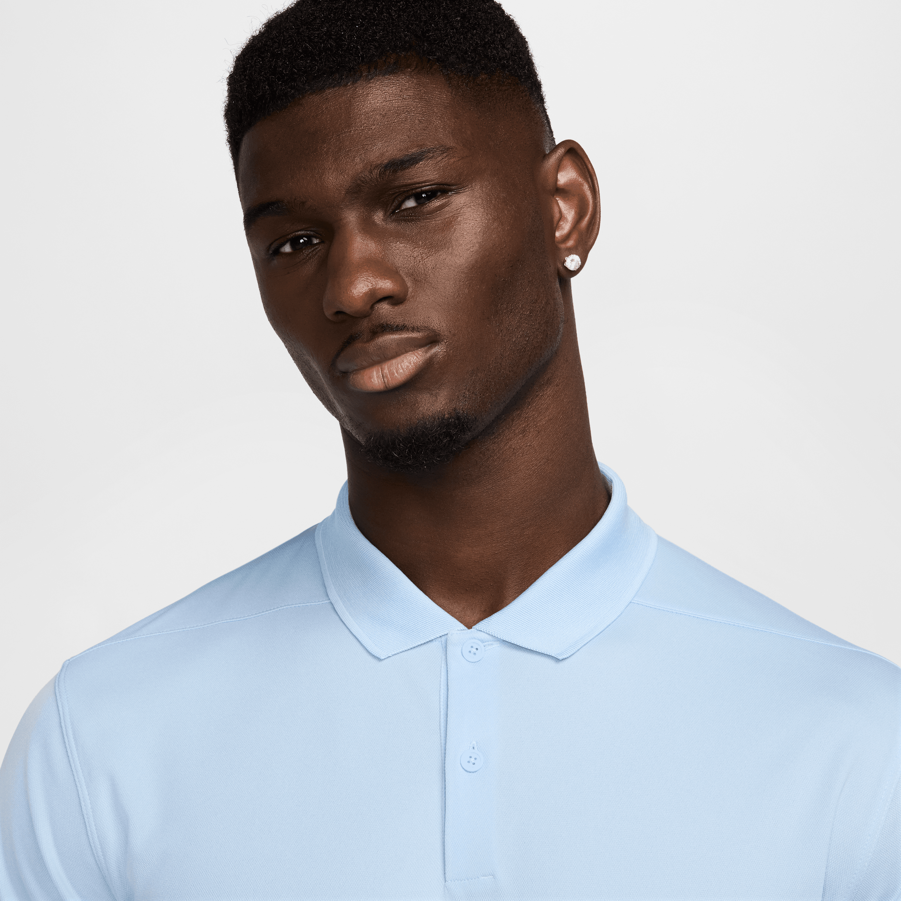 Nike Dri-Fit Victory Solid Polo - Psychic Blue (Logo Sleeve)