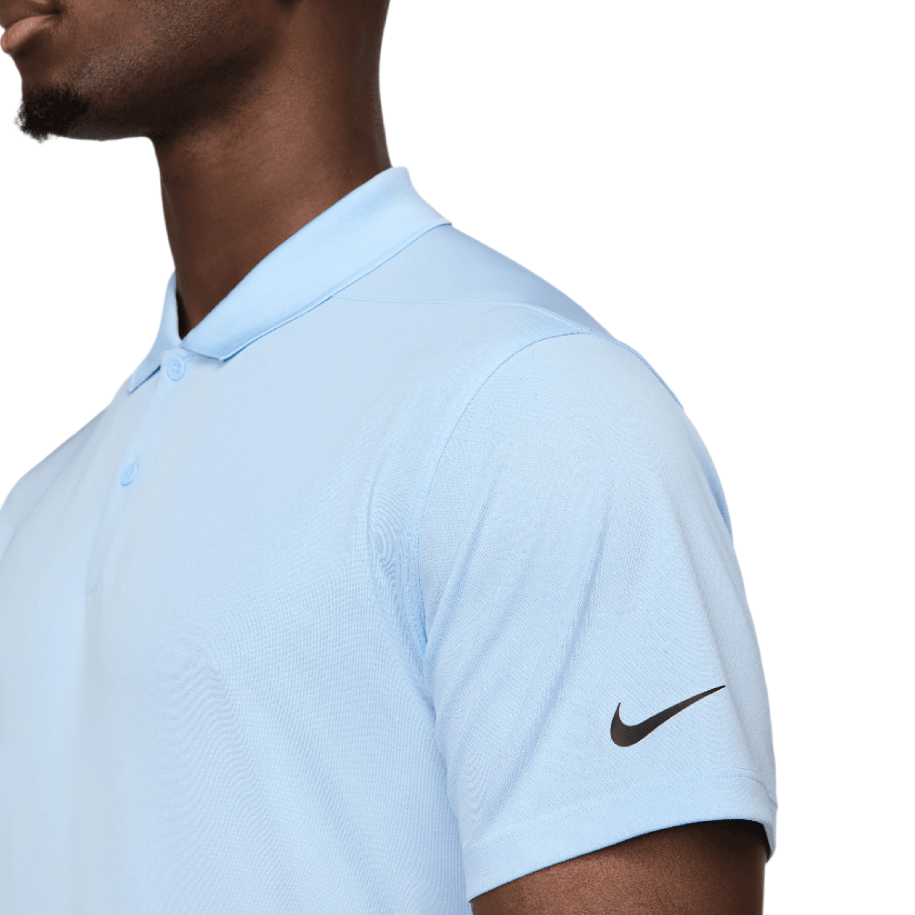 Nike Dri-Fit Victory Solid Polo - Psychic Blue (Logo Sleeve)