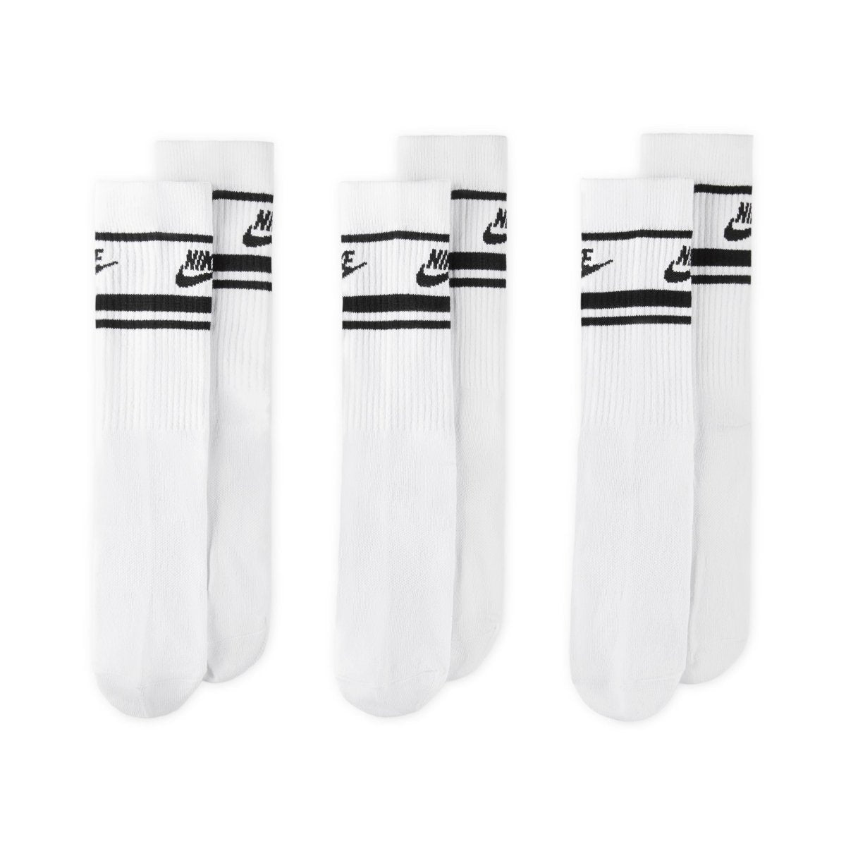 Nike Everyday Essential Golf Socks - White / Black / Black - Nike Golf