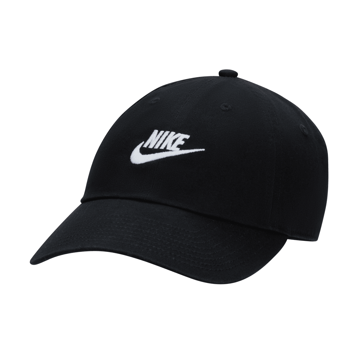 Nike Club Futura Wash Cap - Black / White - Nike Golf