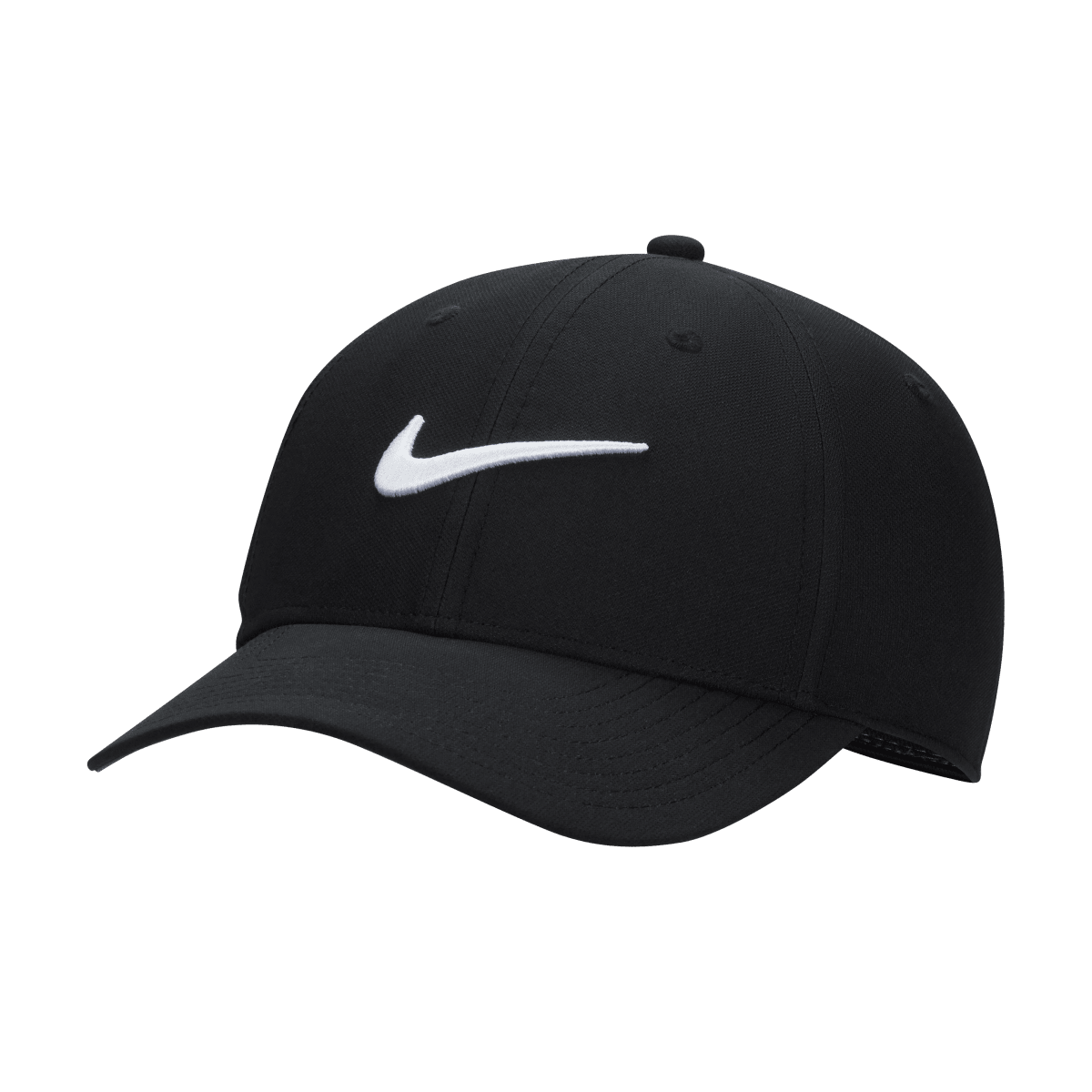 Nike Structured Swoosh Club Cap - Black / White - Nike Golf