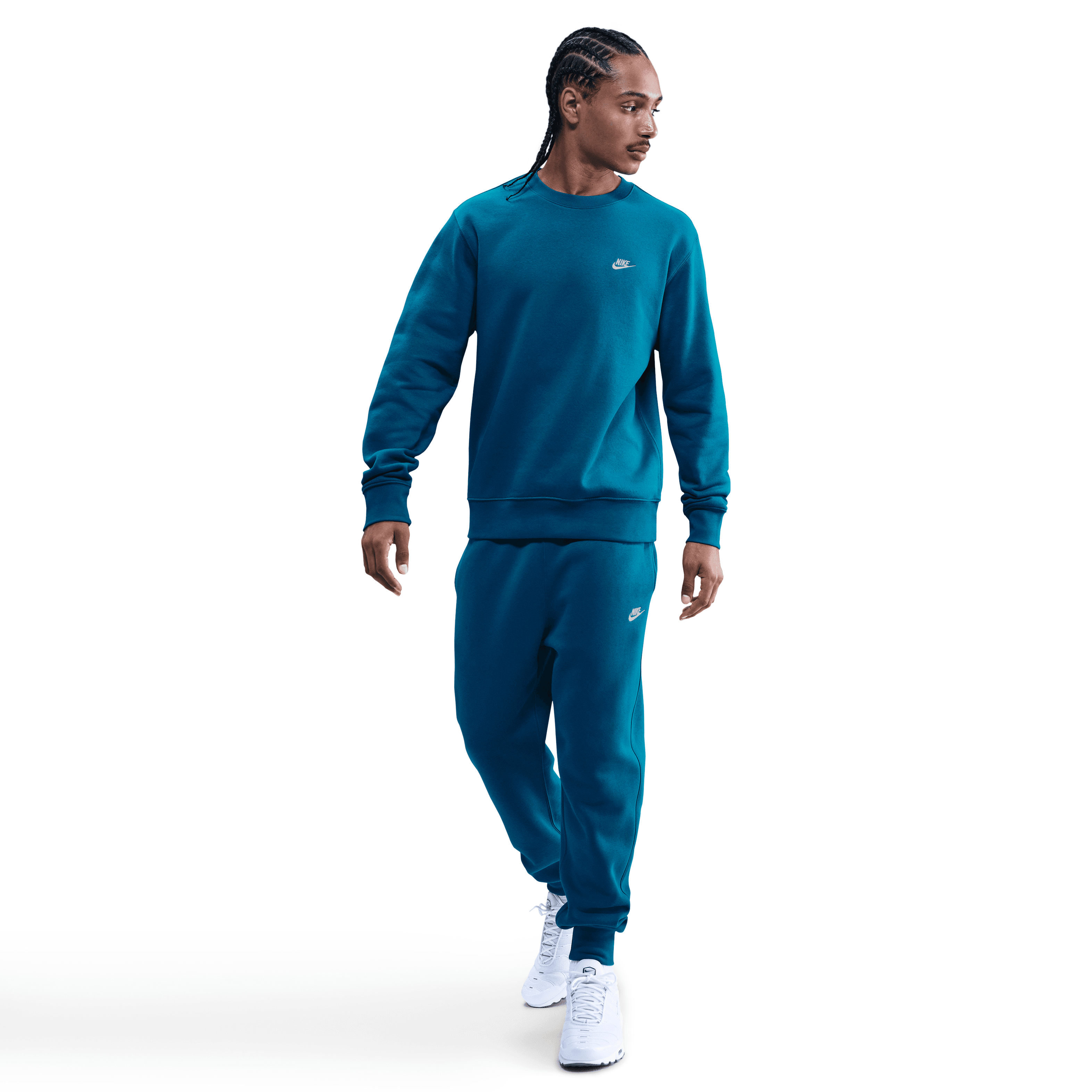 Nike NSW Club Crew Pullover - Green Abyss