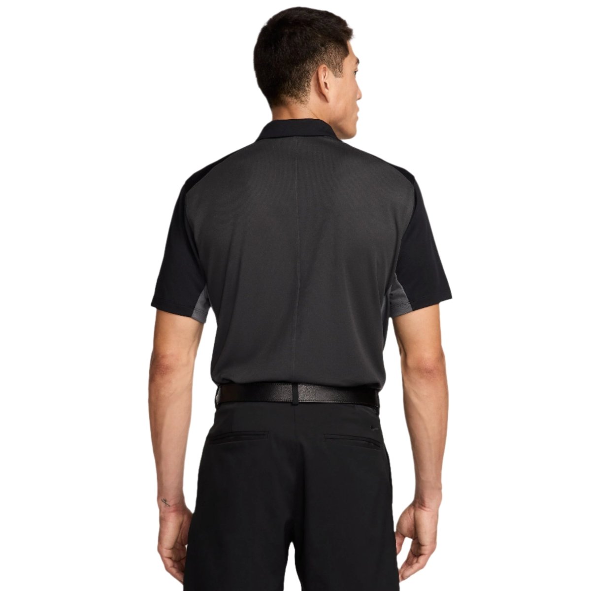 Nike Dri Fit Victory+ Mens Block Polo Shirt - Black / Iron Grey / Dark Smoke Grey / White - Nike Golf