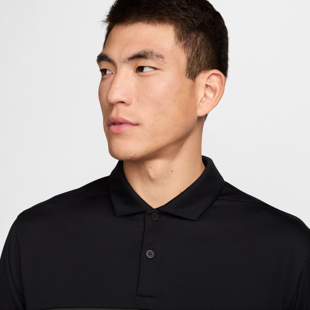 Nike Dri Fit Victory+ Mens Block Polo Shirt - Black / Iron Grey / Dark Smoke Grey / White - Nike Golf