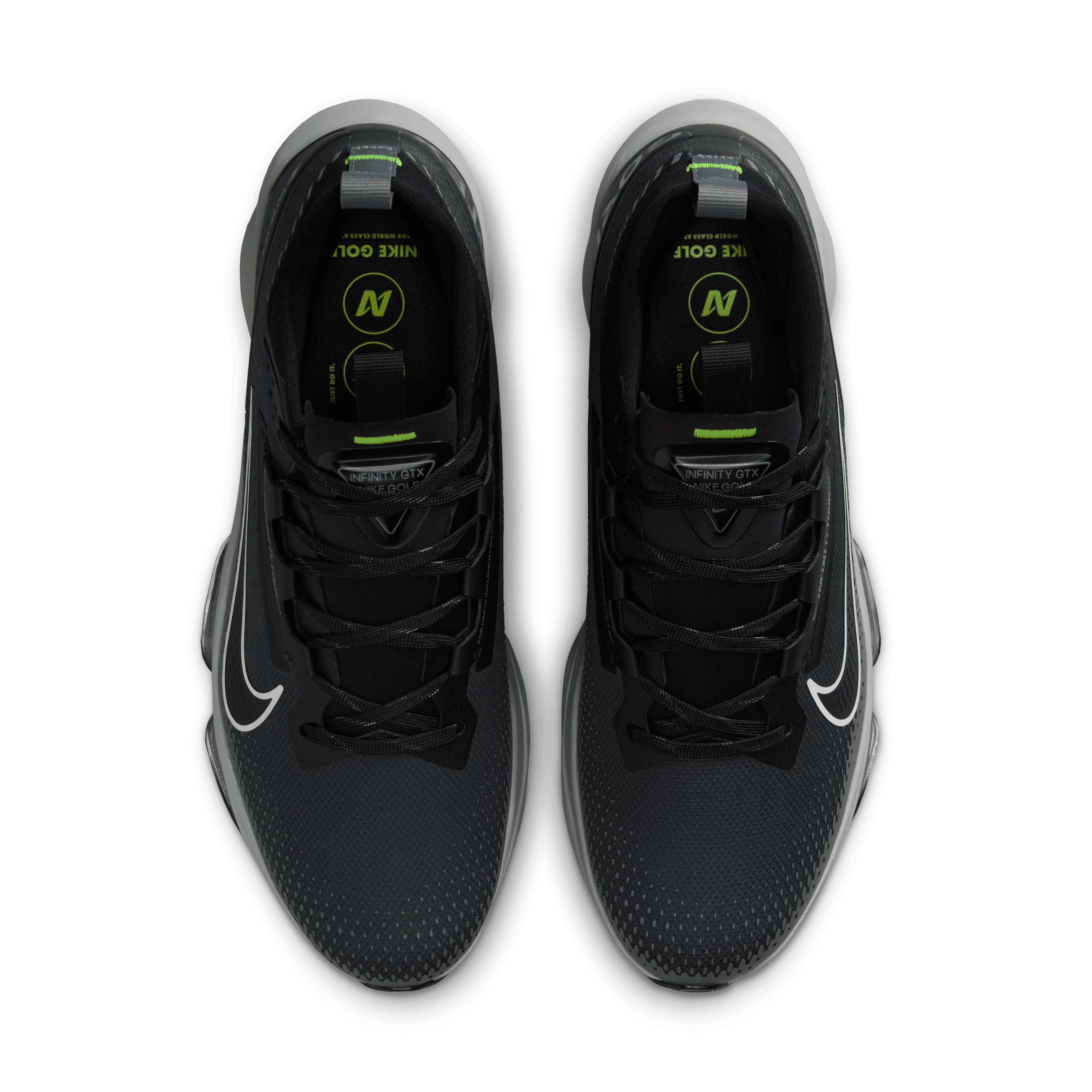 Nike Infinity Tour Next% 2 GTX Golf Shoes - Dark Smoke Grey/Black/Light Smoke Grey