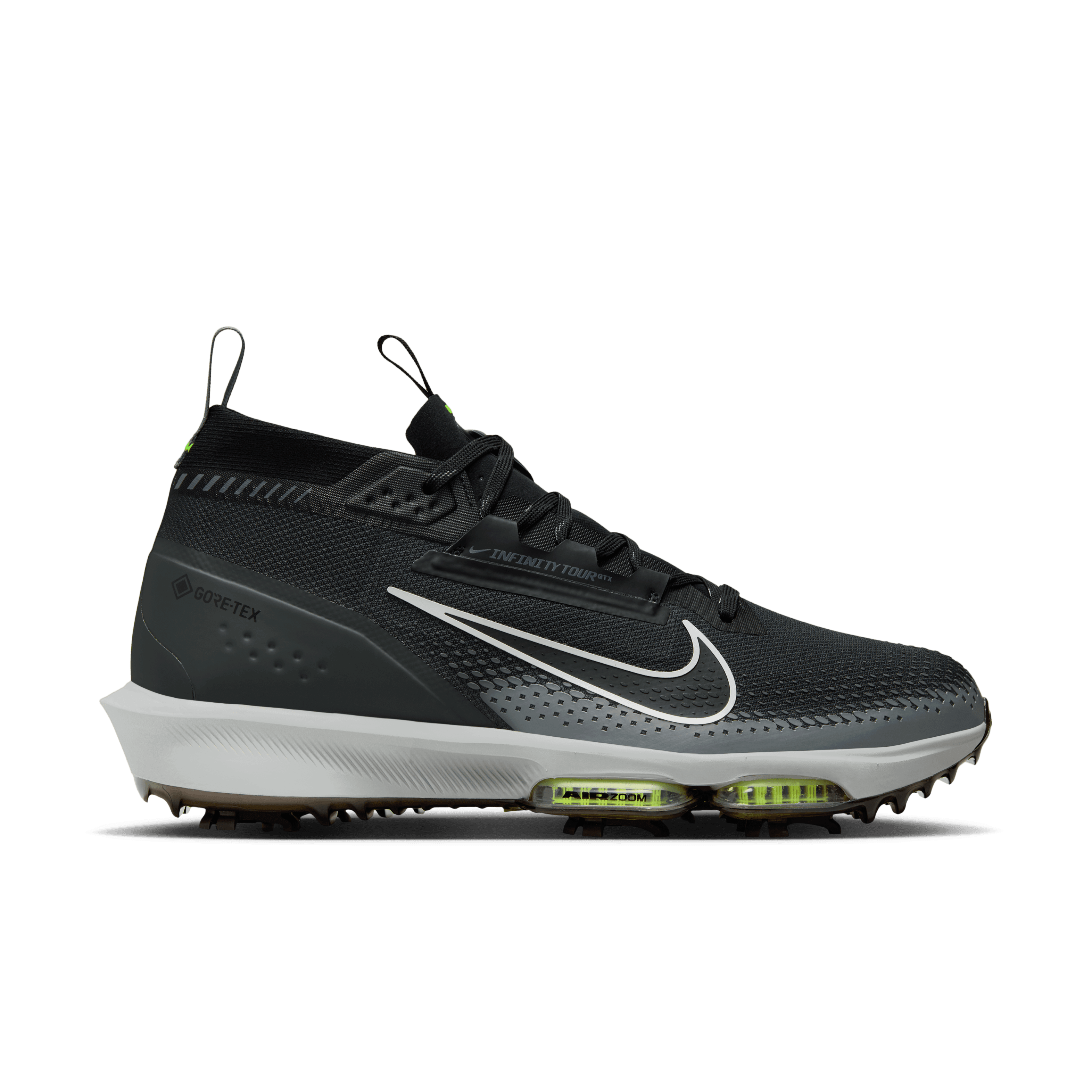 Nike Infinity Tour Next% 2 GTX Golf Shoes - Dark Smoke Grey/Black/Light Smoke Grey