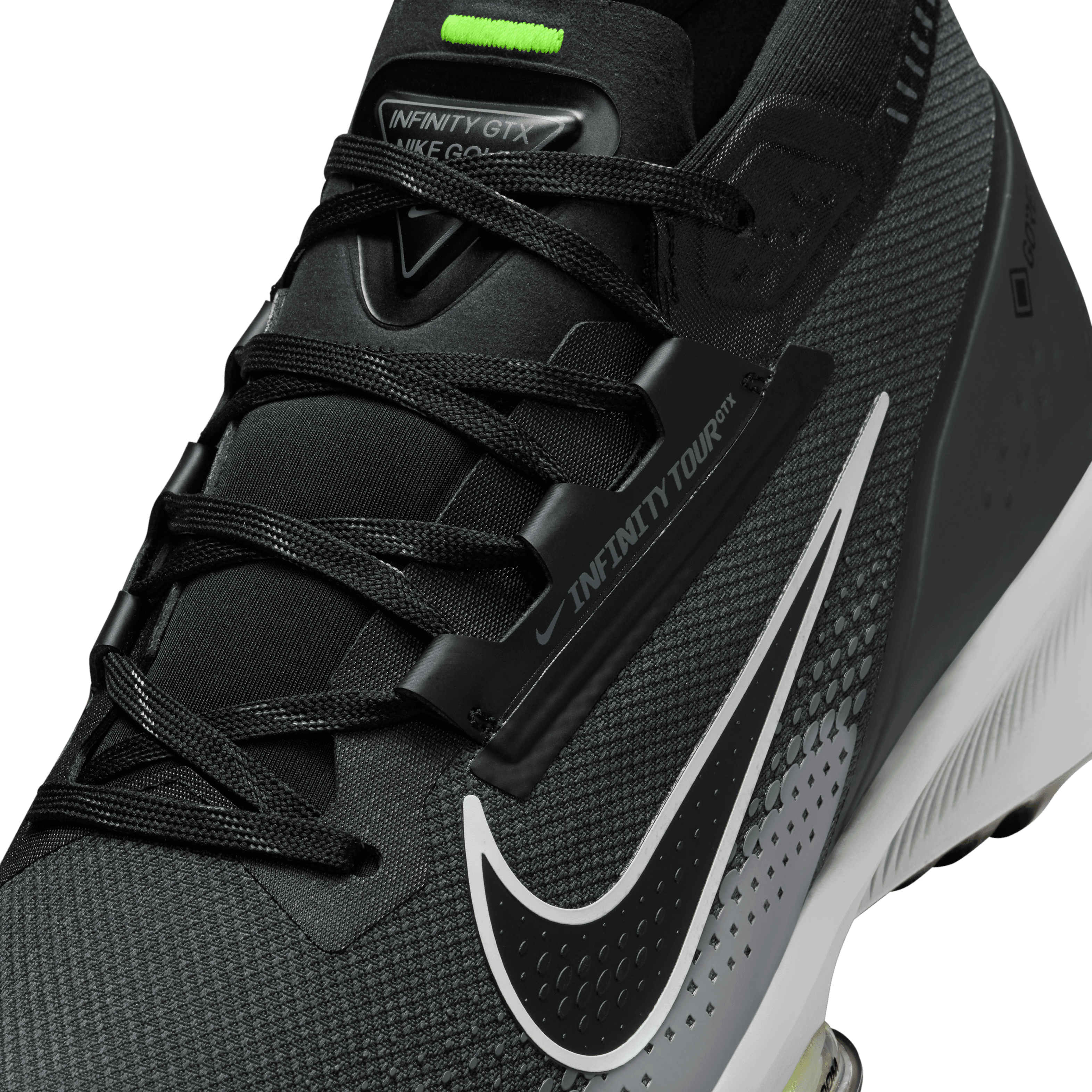 Nike Infinity Tour Next% 2 GTX Golf Shoes - Dark Smoke Grey/Black/Light Smoke Grey