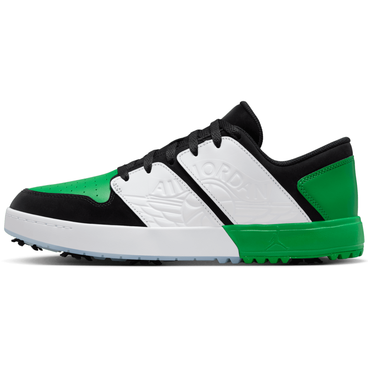 Nike Air Jordan 1 NU Retro Golf Shoes - Black/Lucky Green/White/Blue Tint - Nike Golf