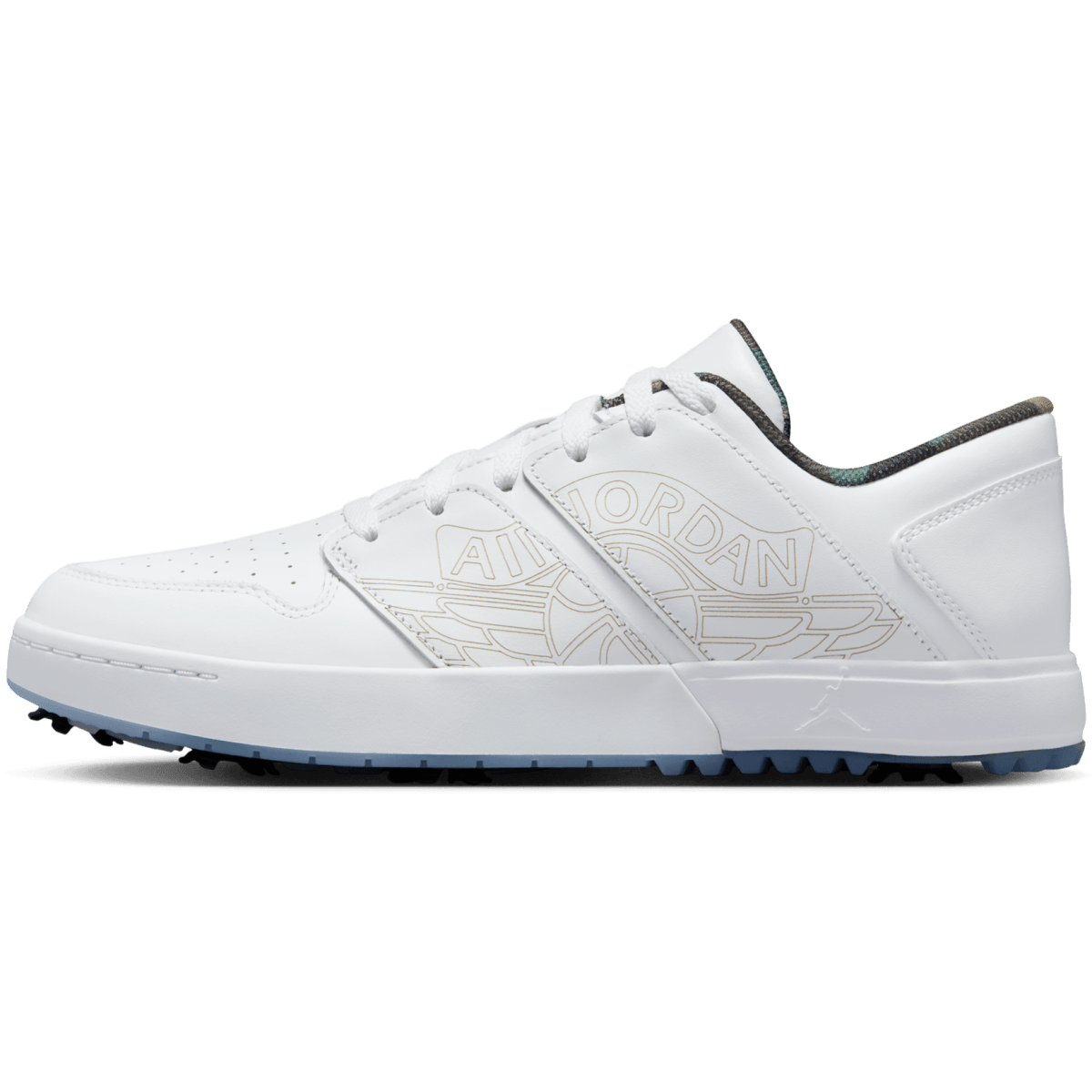 Nike Air Jordan 1 NU Retro Golf Shoes - White / White - Nike Golf
