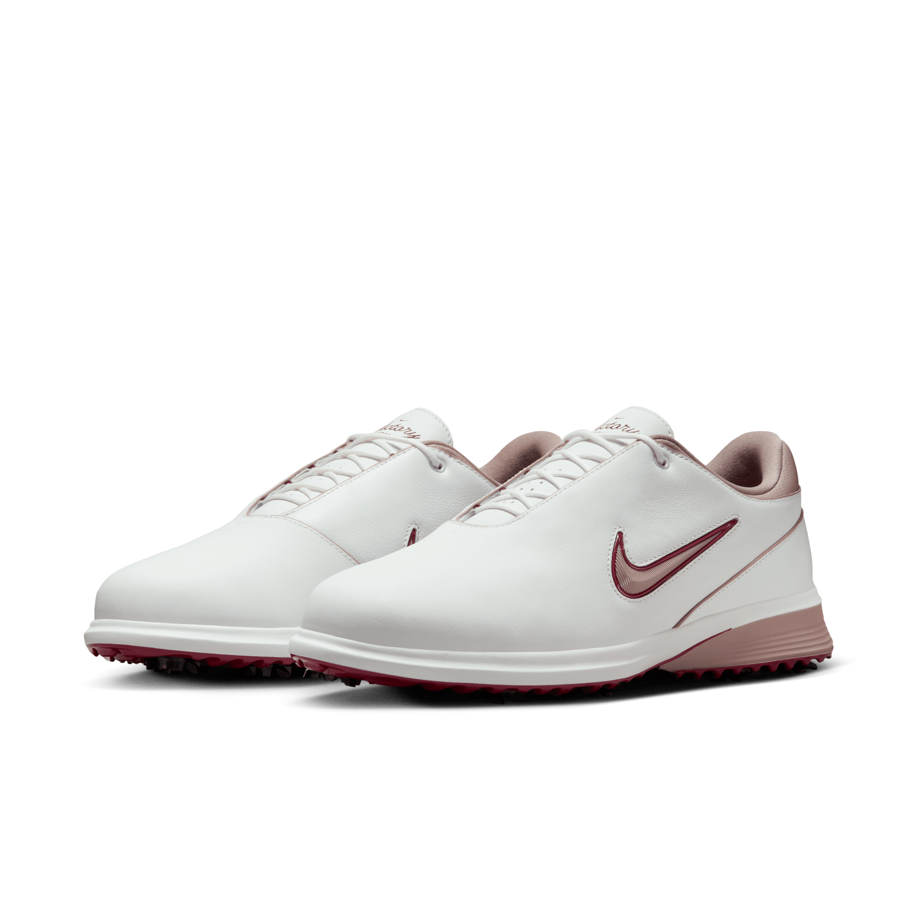 Nike Victory Tour 4 Golf Shoe - Summit White / Taupe Grey / Black / Team Red
