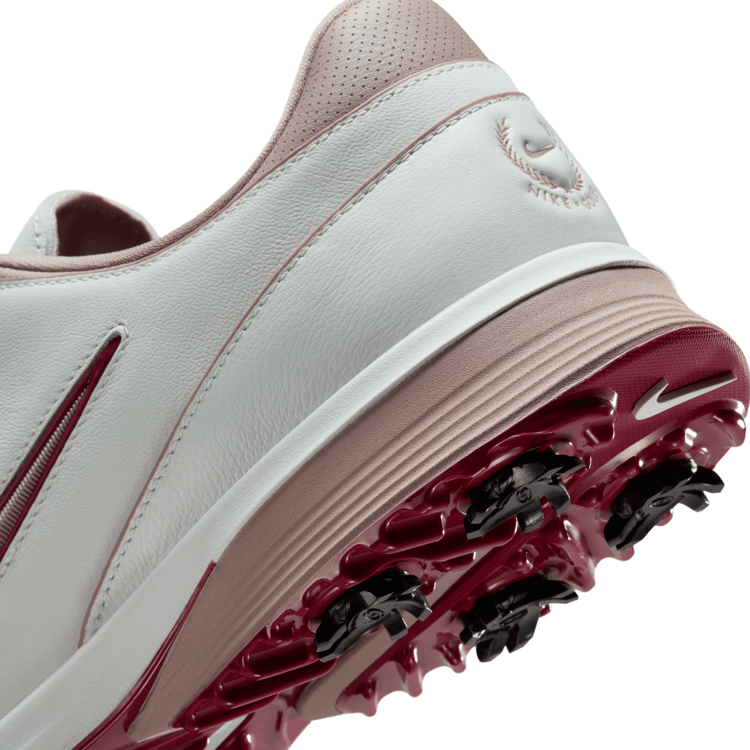 Nike Victory Tour 4 Golf Shoe - Summit White / Taupe Grey / Black / Team Red