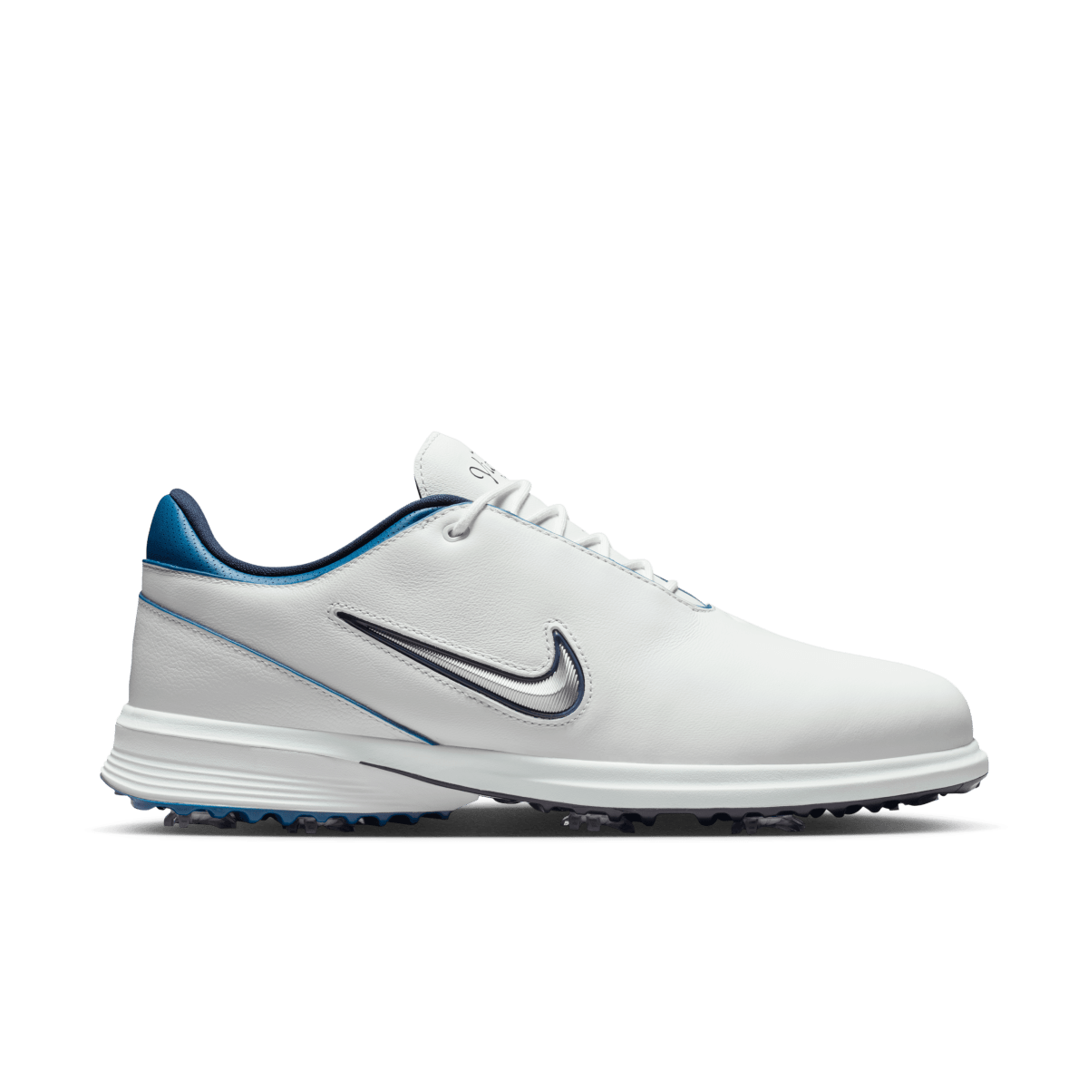 Nike Victory Tour 4 Golf Shoe - Summit White / Metallic Silver / Court Blue (OWN USE) - Nike Golf