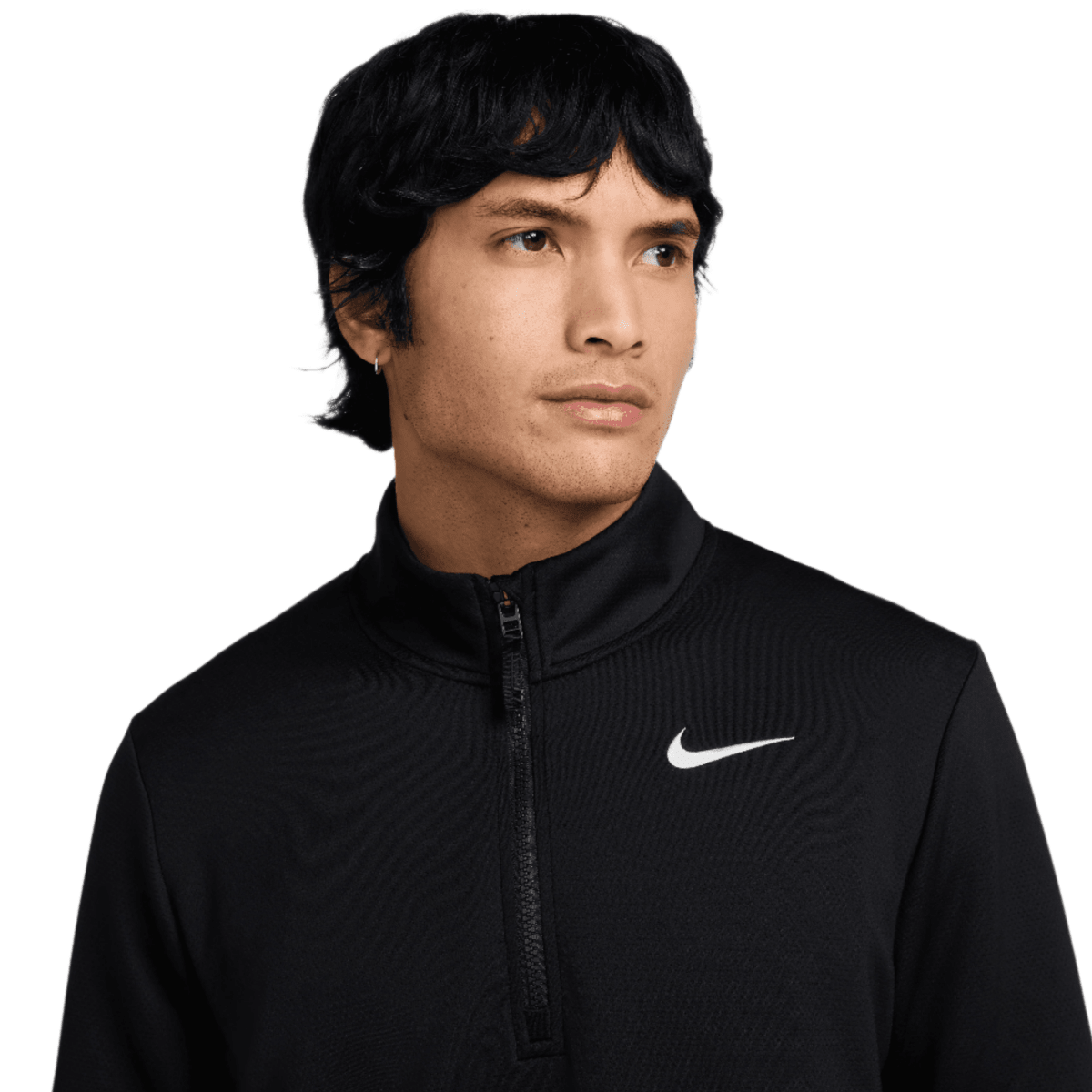 Nike Therma Flex 1/2 Zip Mens Golf Pullover - Black / White - Nike Golf