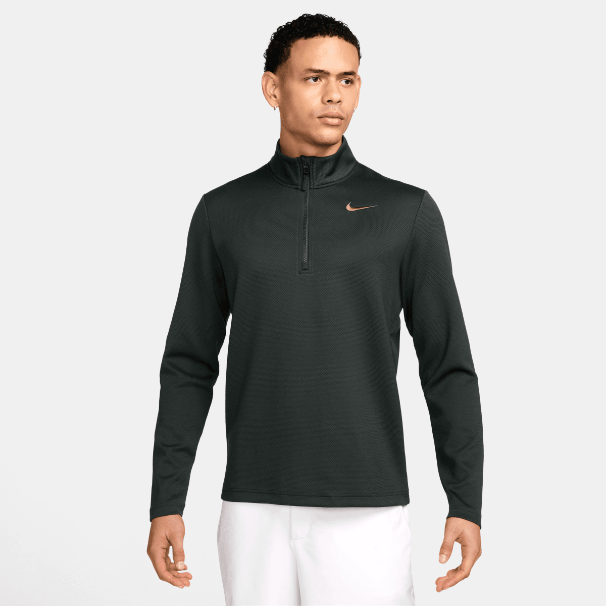 Nike Therma Flex 1/2 Zip Mens Golf Pullover - Dark Green - Nike Golf