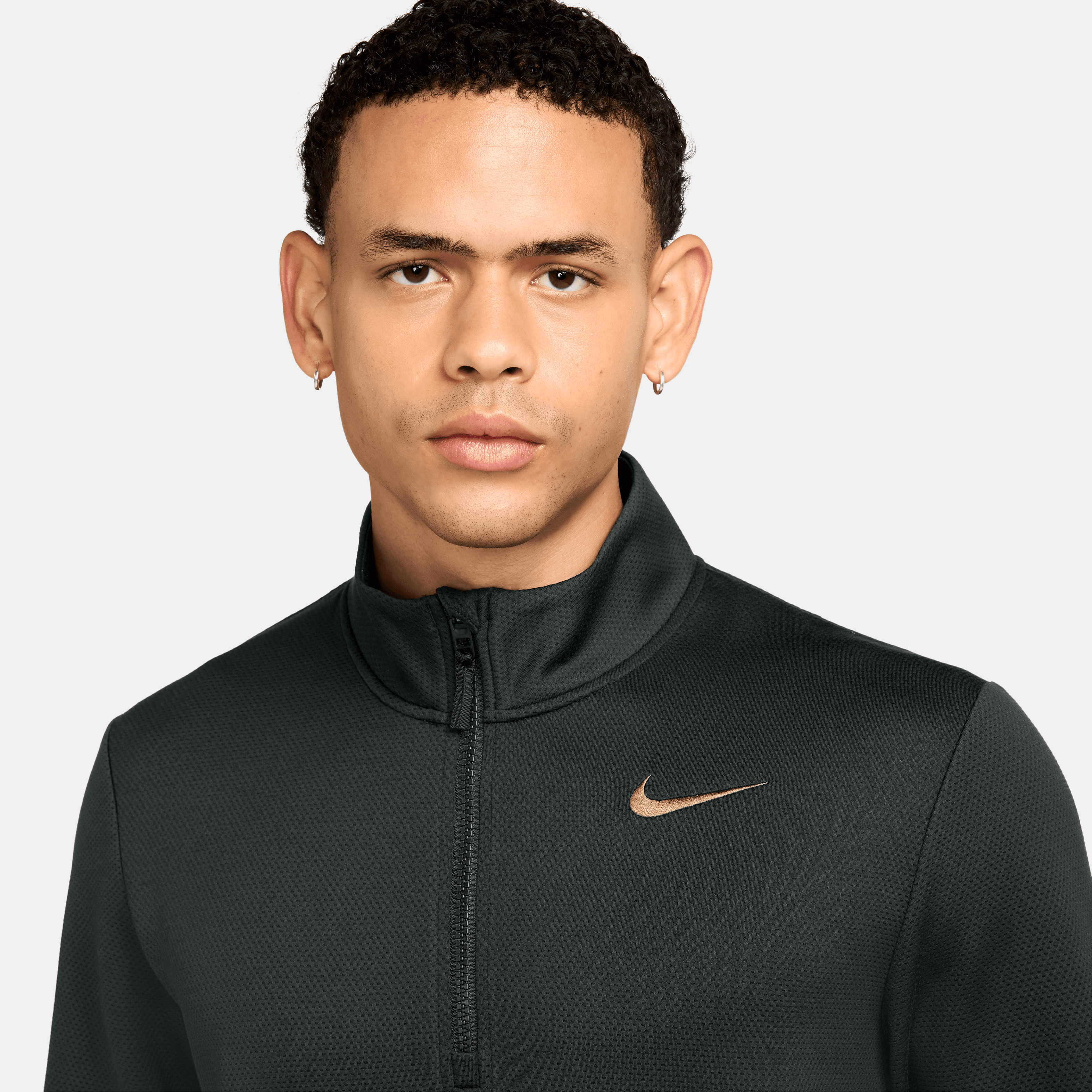 Nike Therma Flex 1/2 Zip Mens Golf Pullover - Dark Green