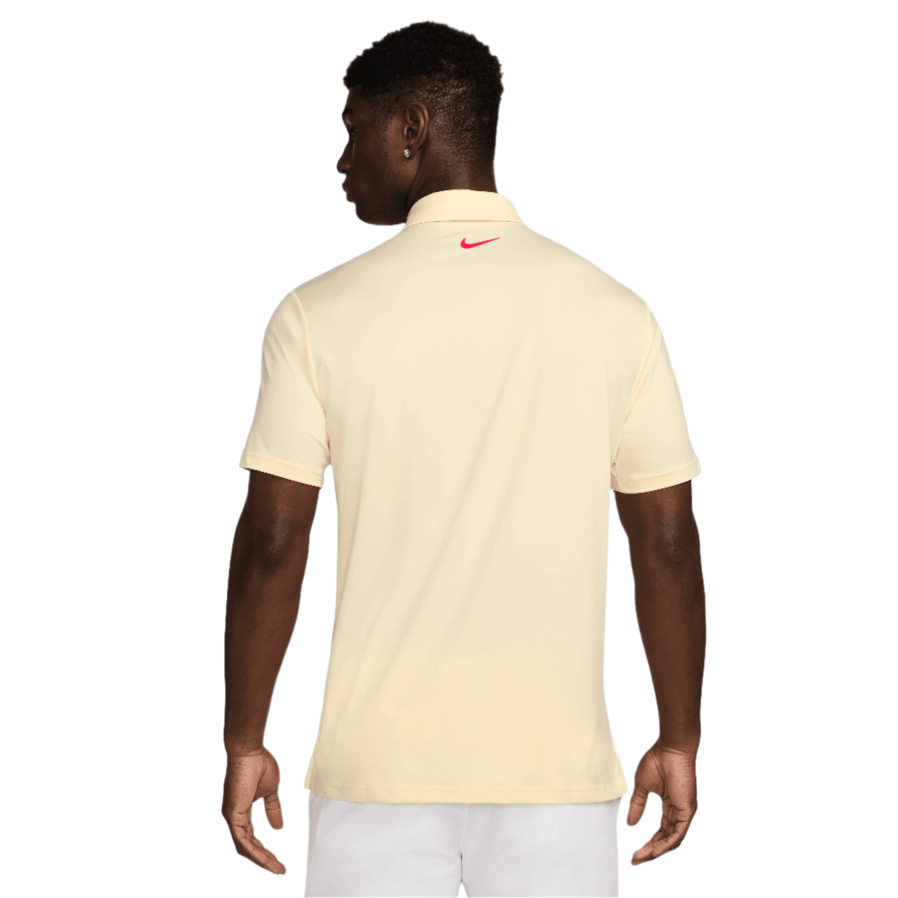 Nike Dri Fit Tour Solid Polo - Muslin / Bright Crimson