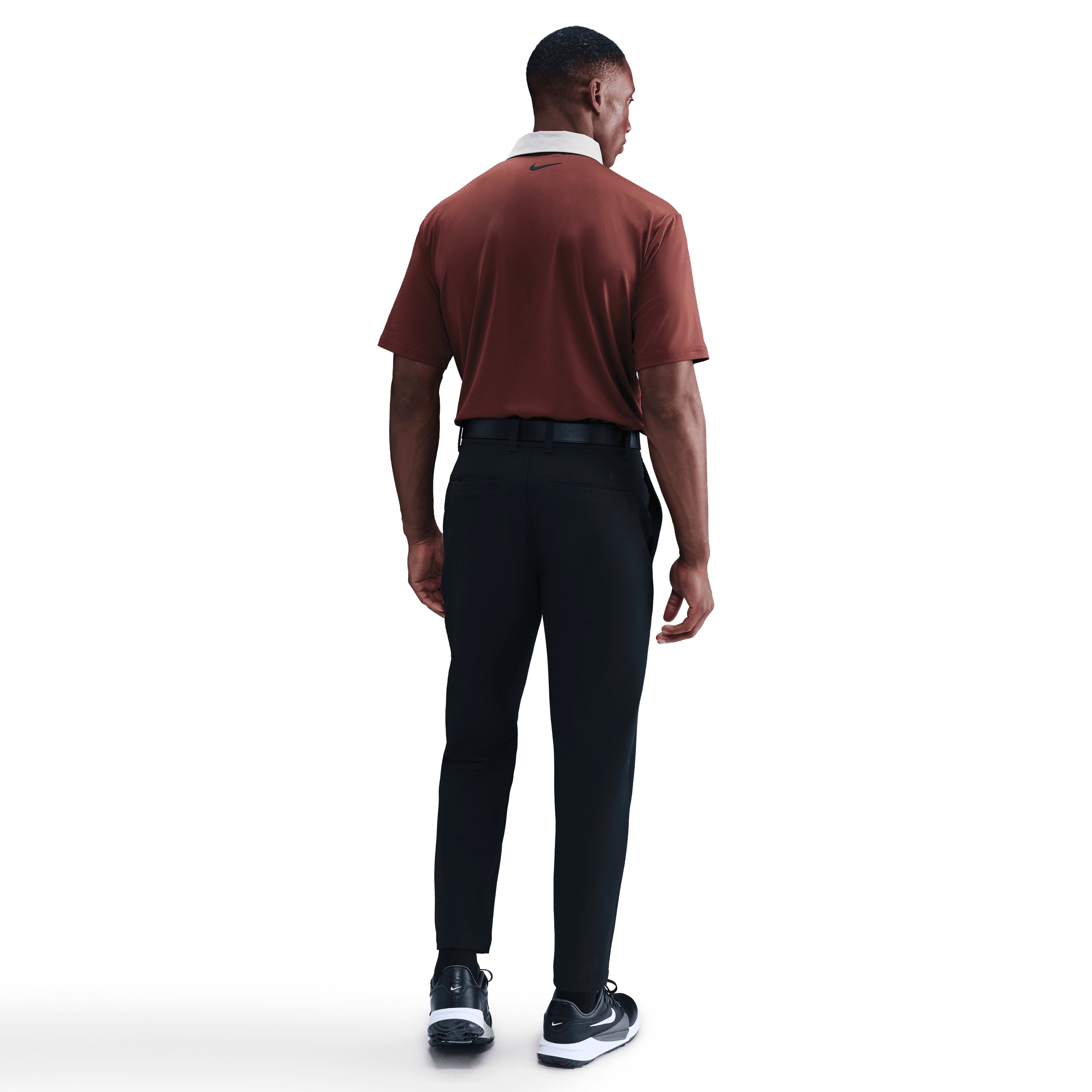 Nike Dri Fit Contrast Mens Golf Polo Shirt - Dark Pony / College Grey