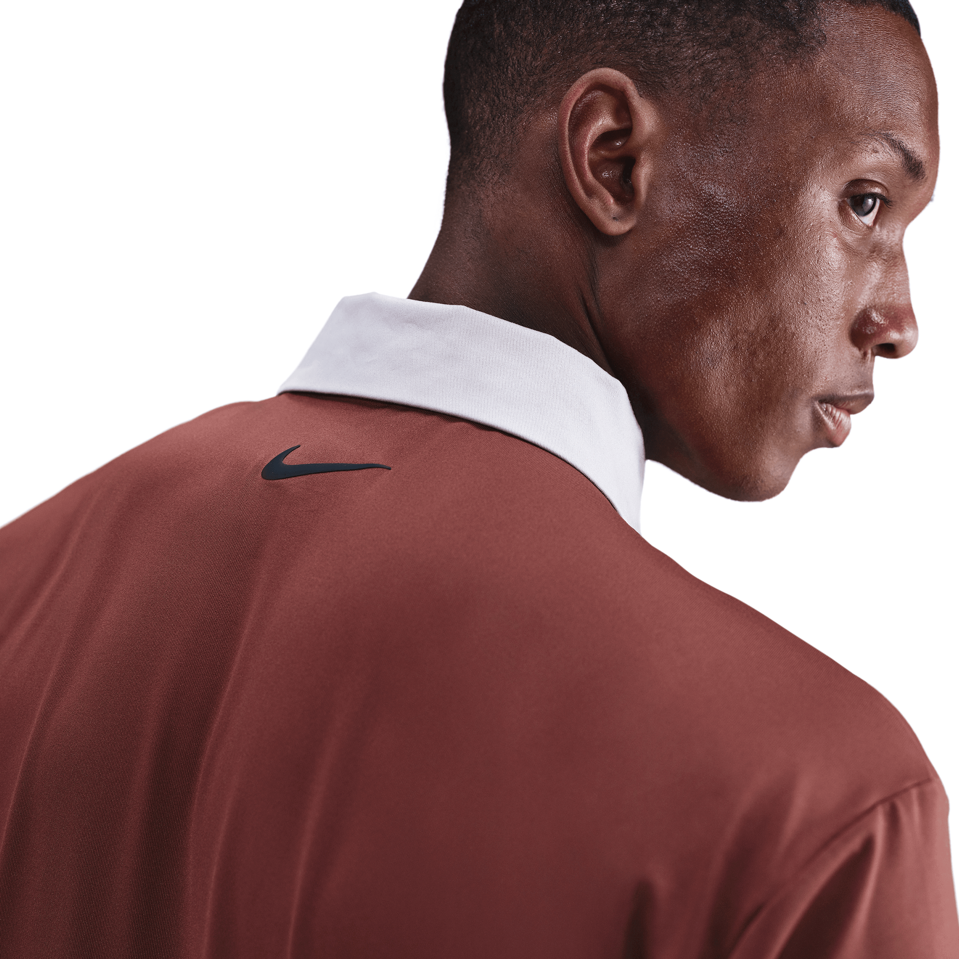 Nike Dri Fit Contrast Mens Golf Polo Shirt - Dark Pony / College Grey