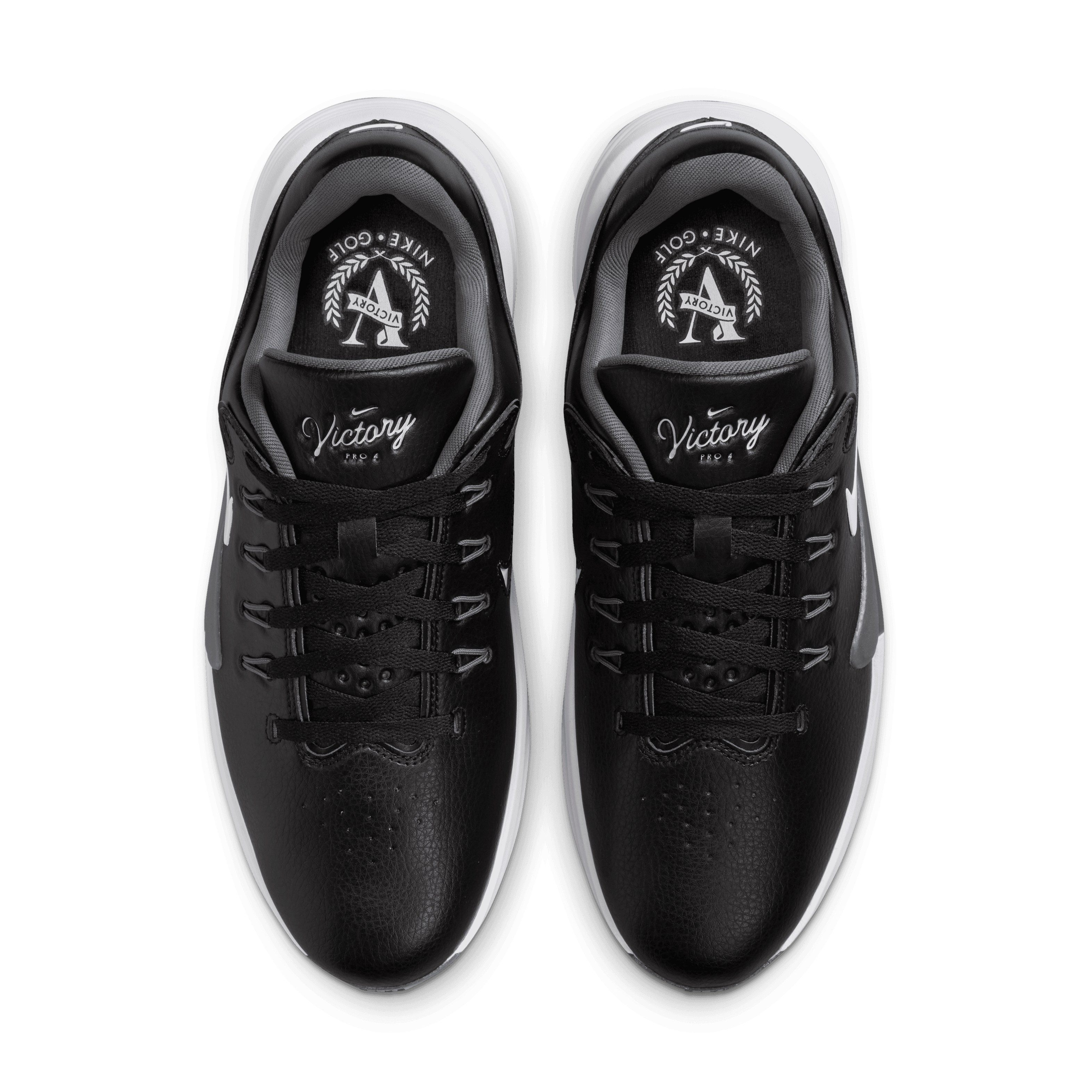 Nike Victory Pro 4 Golf Shoe - Black / White / Iron Grey