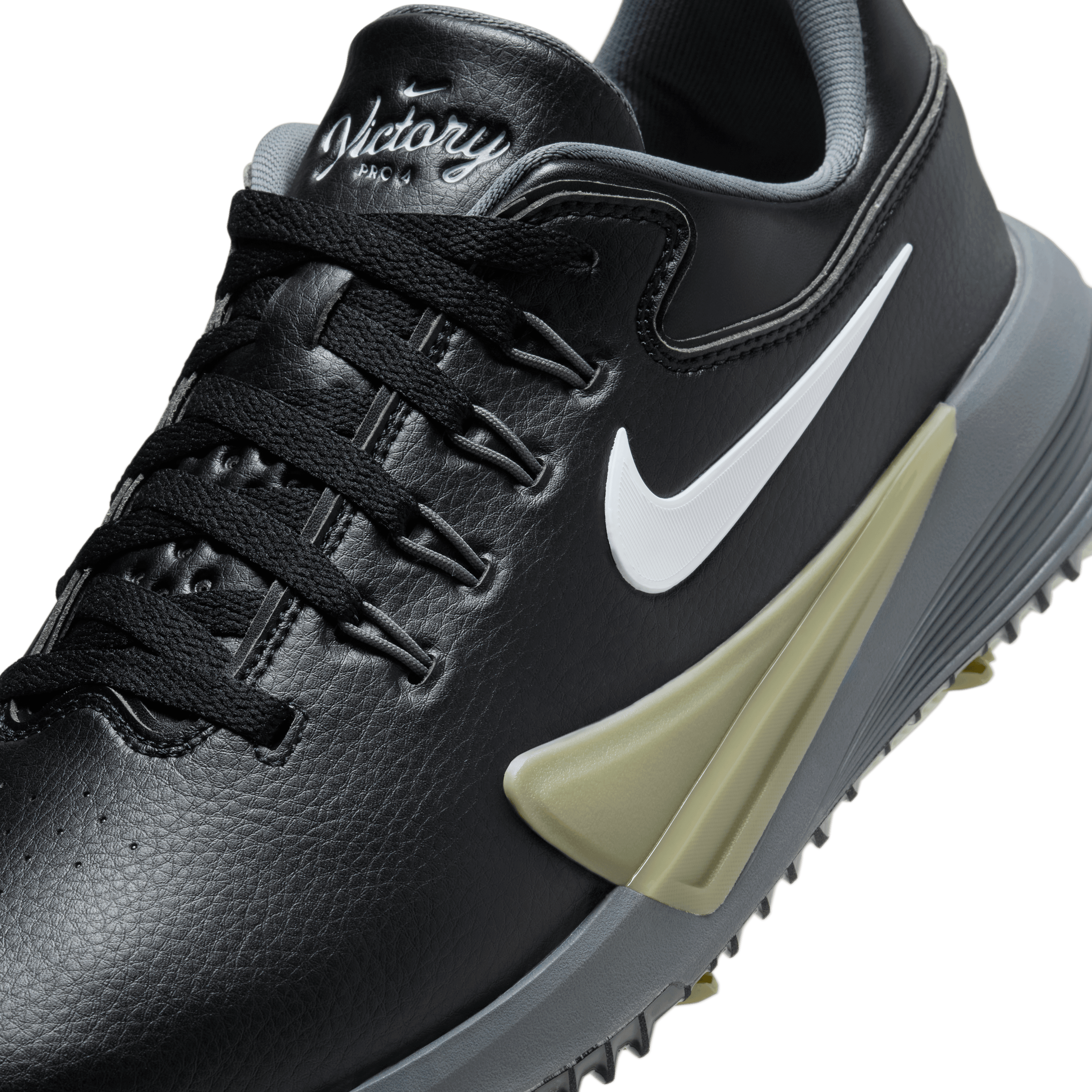 Nike Victory Pro 4 Golf Shoe - Black / White / Dusty Olive