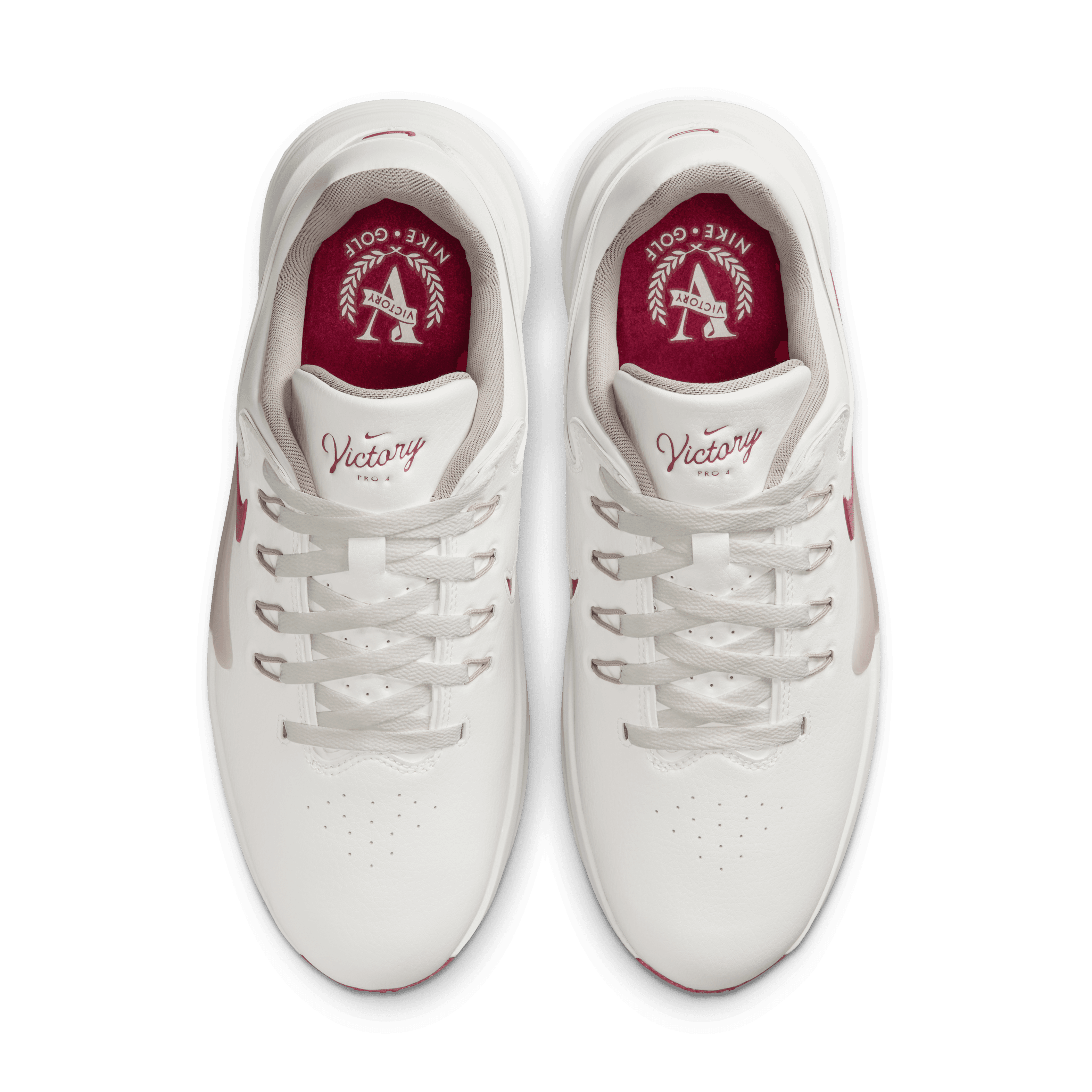 Nike Victory Pro 4 Golf Shoe - Summit White / Team Red