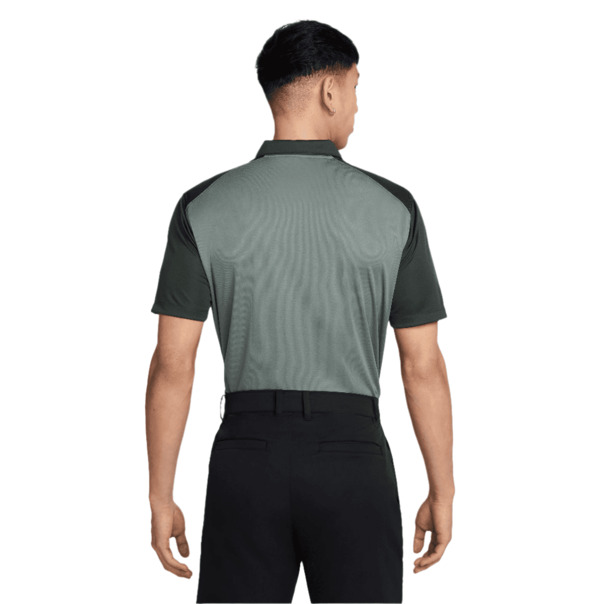 Nike Dri - Fit Victory+ Mens Blocked Polo Shirt - Dark Green - Nike Golf