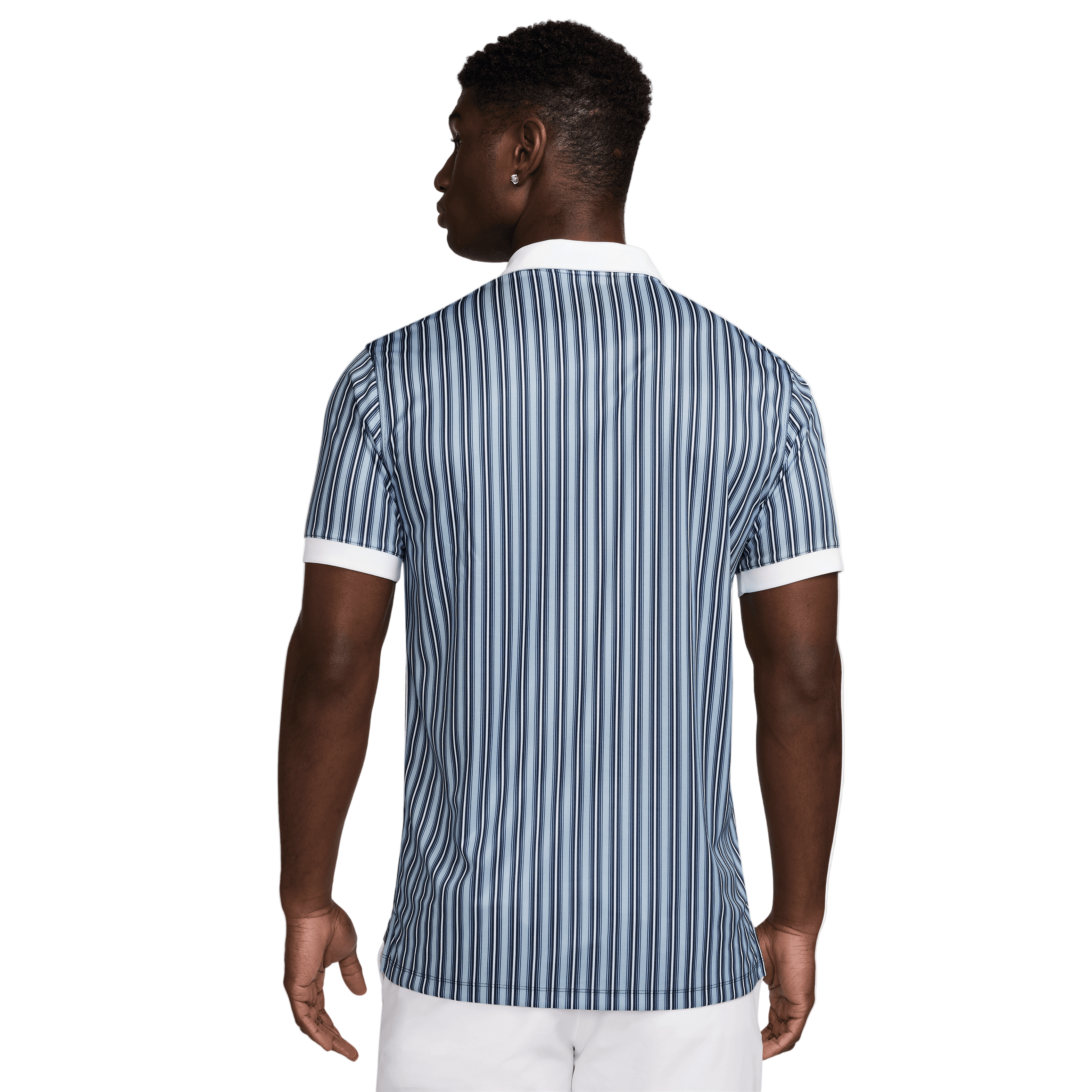 Nike Dri-Fit Victory+ Mens Polo Shirt - Light Armoury Blue / White