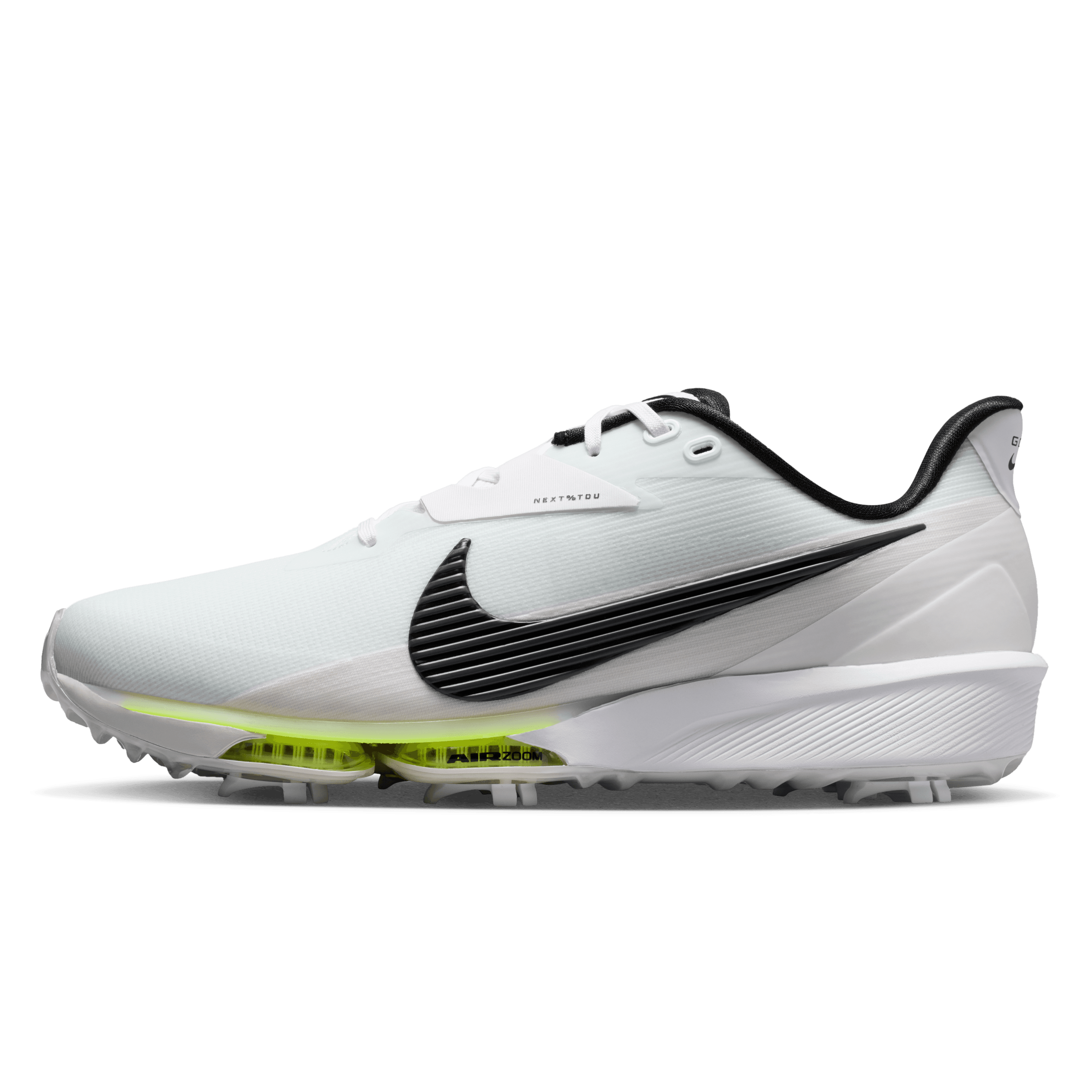 Nike Next Tour 3 golf shoes side angle white with black tick