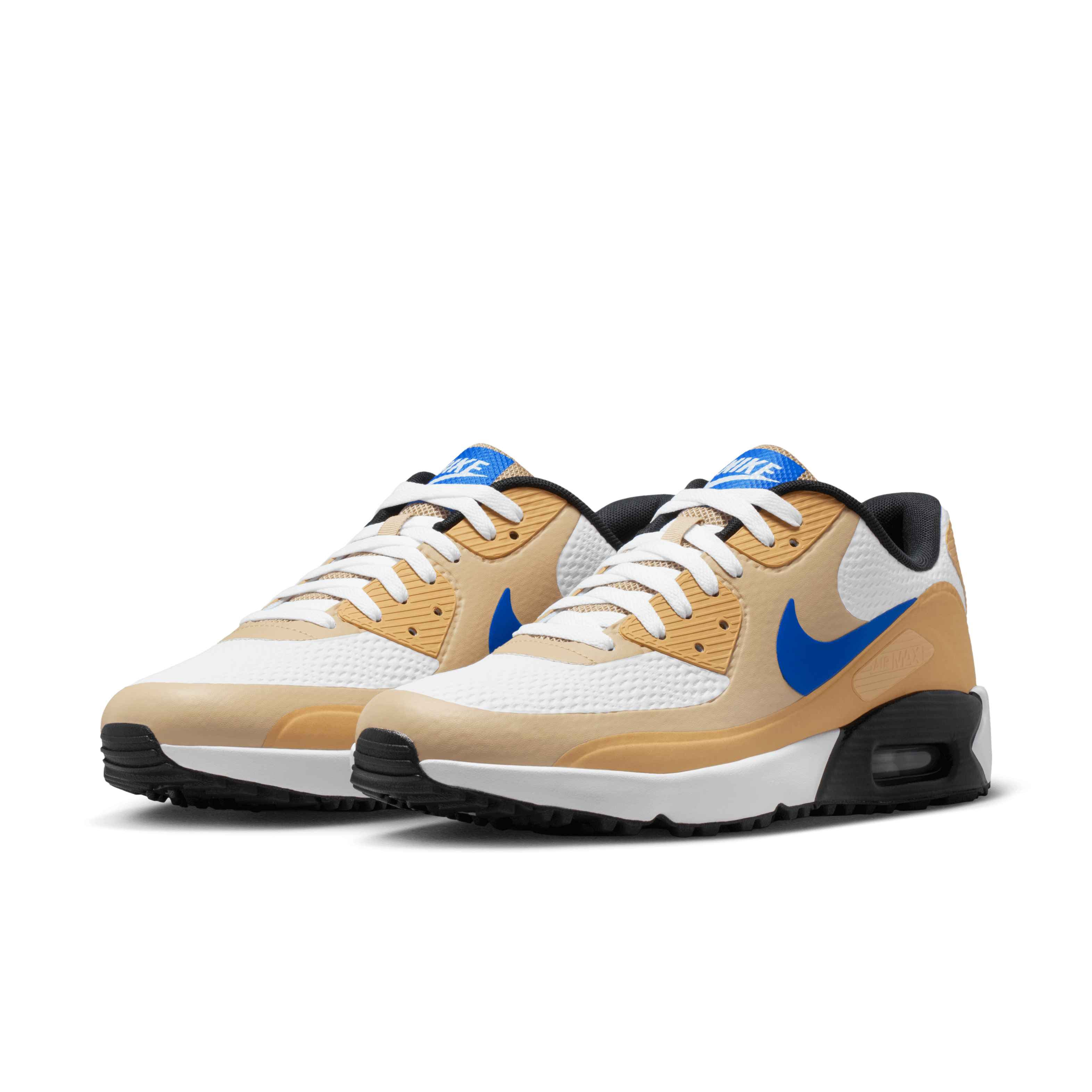Nike Air Max 90G Spikeless Golf Shoe - White / Game Royal / Linen
