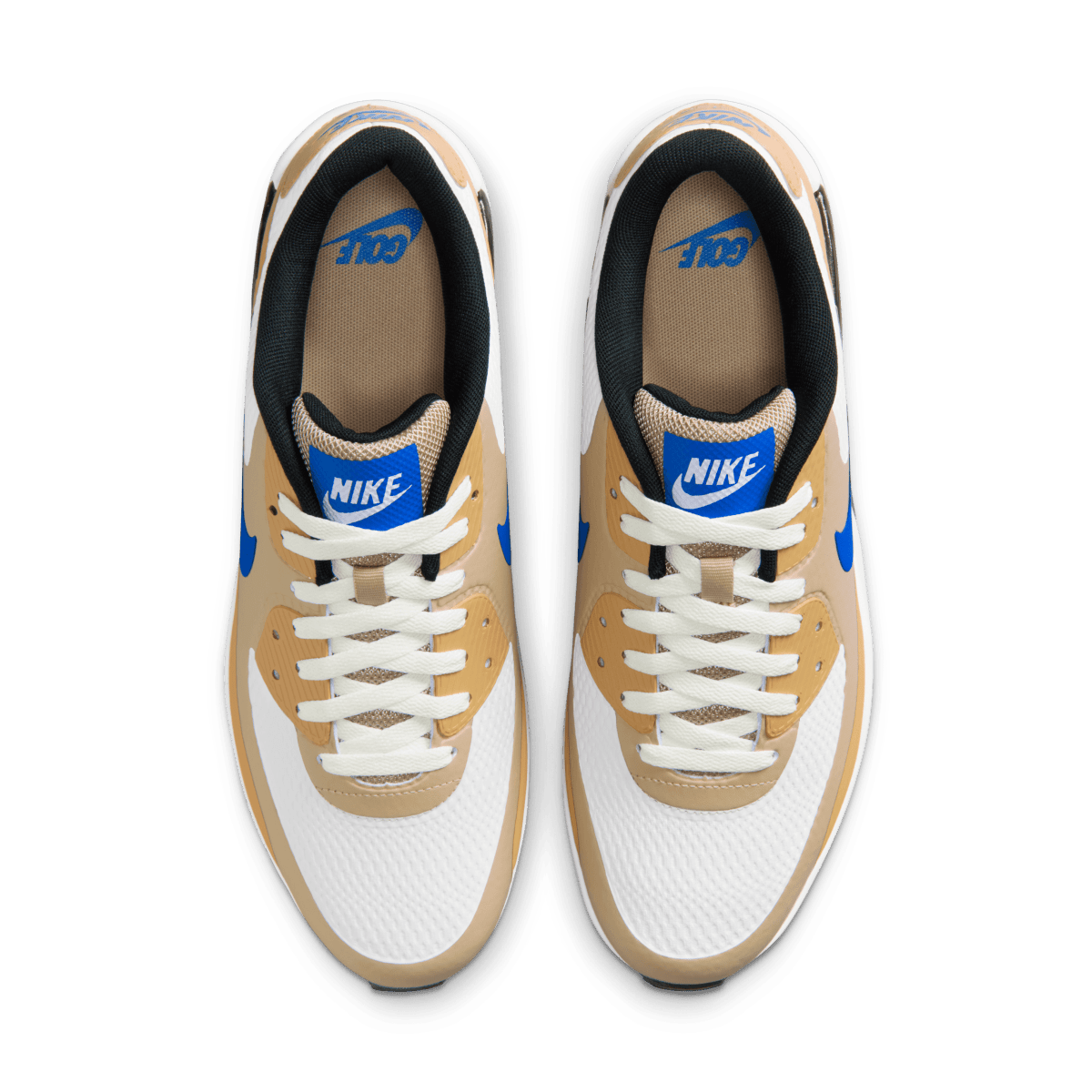 Nike Air Max 90G Spikeless Golf Shoe - White / Game Royal / Linen - Nike Golf