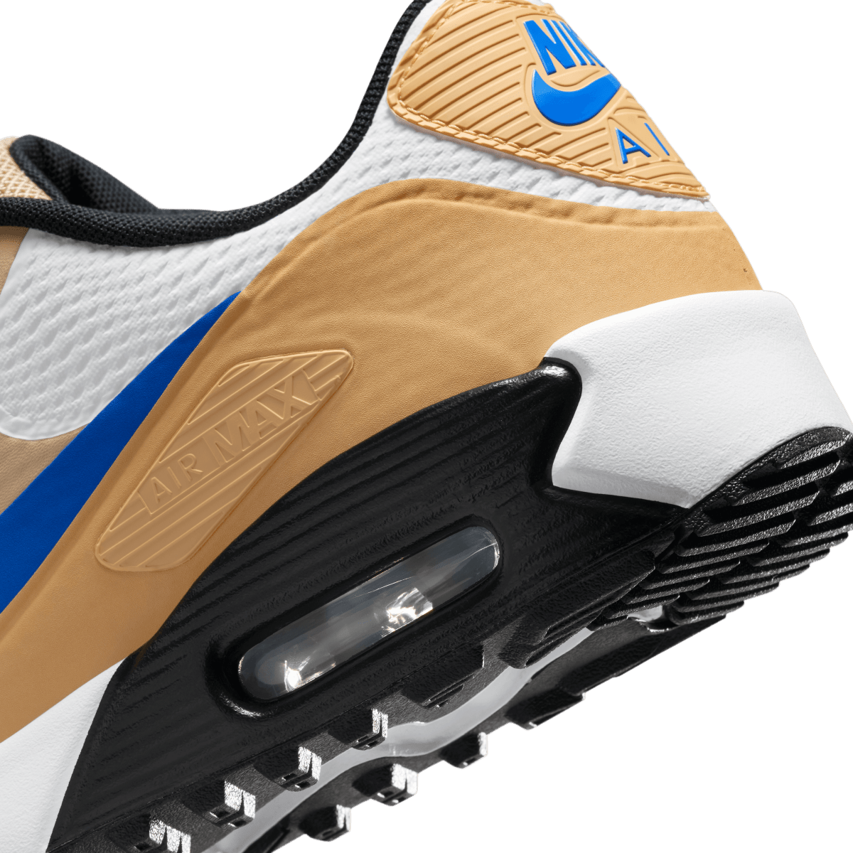 Nike Air Max 90G Spikeless Golf Shoe - White / Game Royal / Linen - Nike Golf