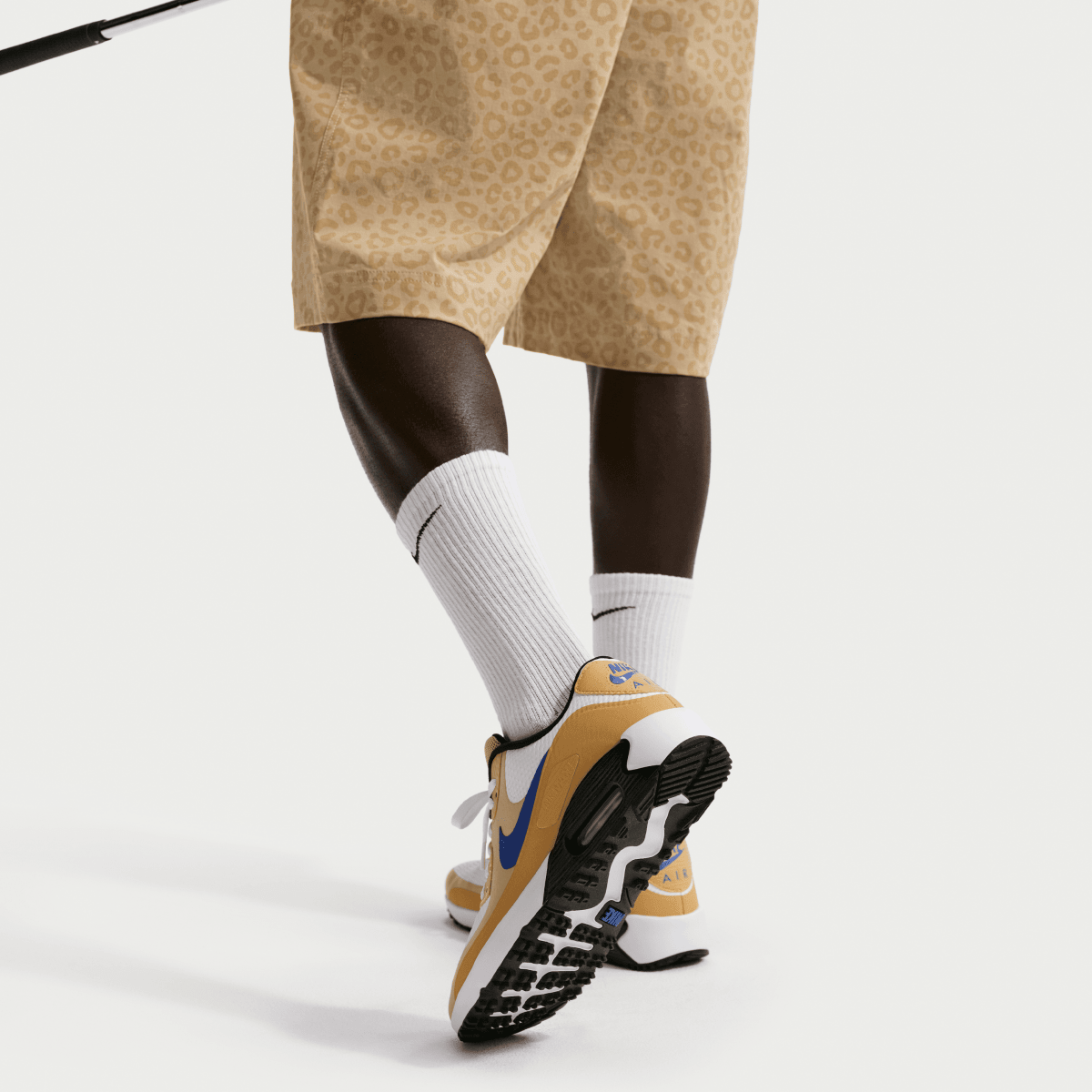 Nike Air Max 90G Spikeless Golf Shoe - White / Game Royal / Linen - Nike Golf