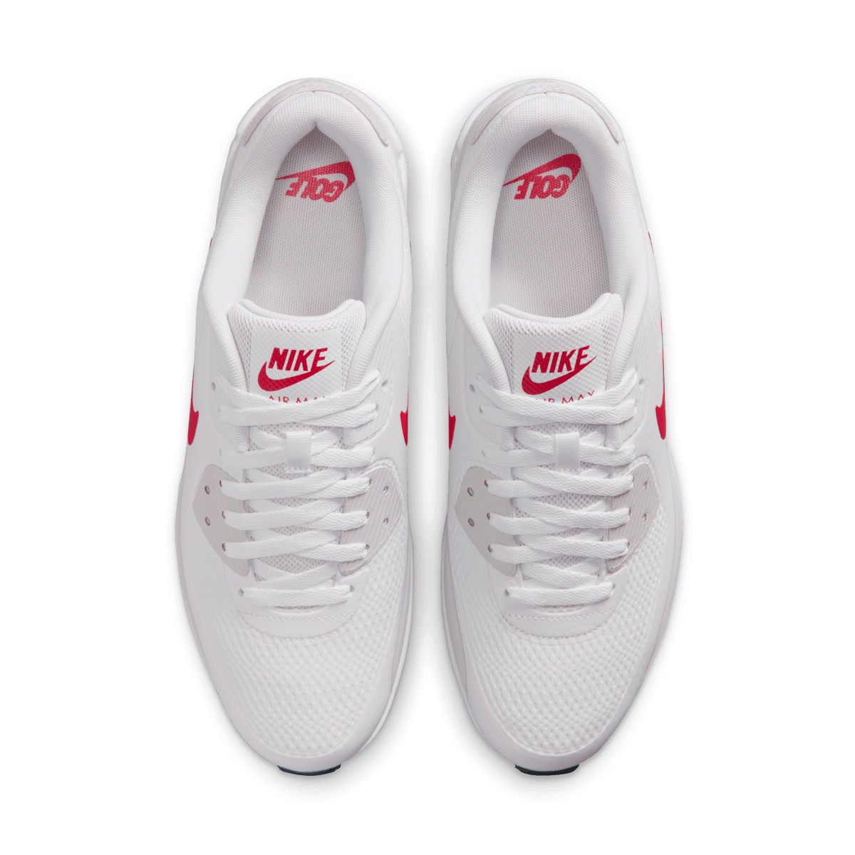 Nike Air Max 90G Spikeless Golf Shoe - White / Fire Red / Light Orewood Brown - Nike Golf