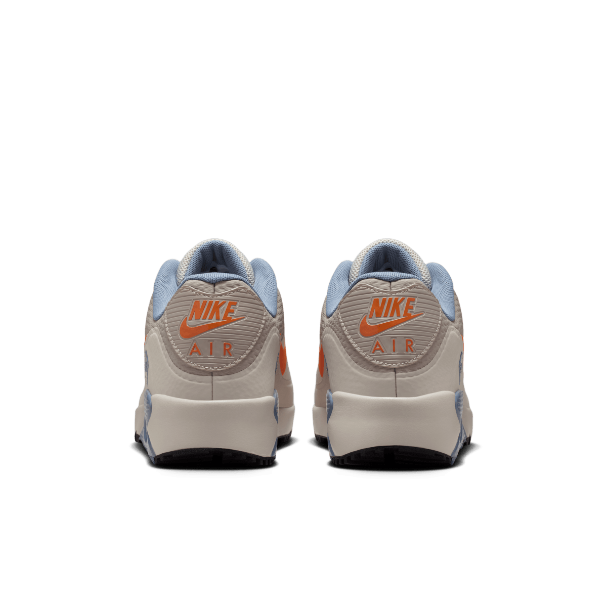 Nike Air Max 90G Spikeless Golf Shoe - Moon Particle / Safety Orange / Light Bone - Nike Golf