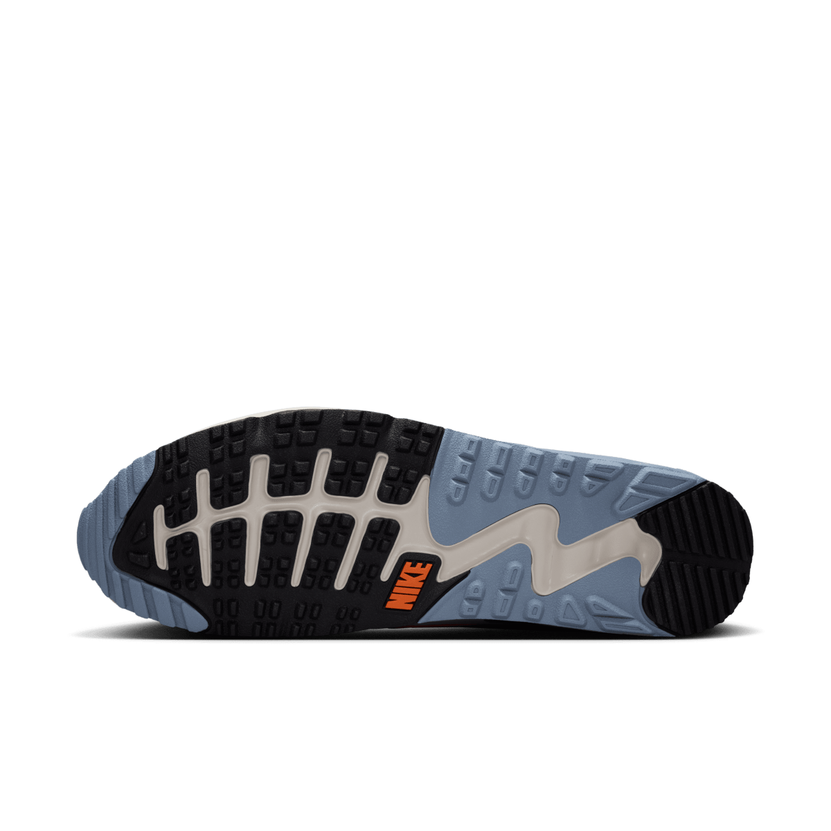 Nike Air Max 90G Spikeless Golf Shoe - Moon Particle / Safety Orange / Light Bone - Nike Golf