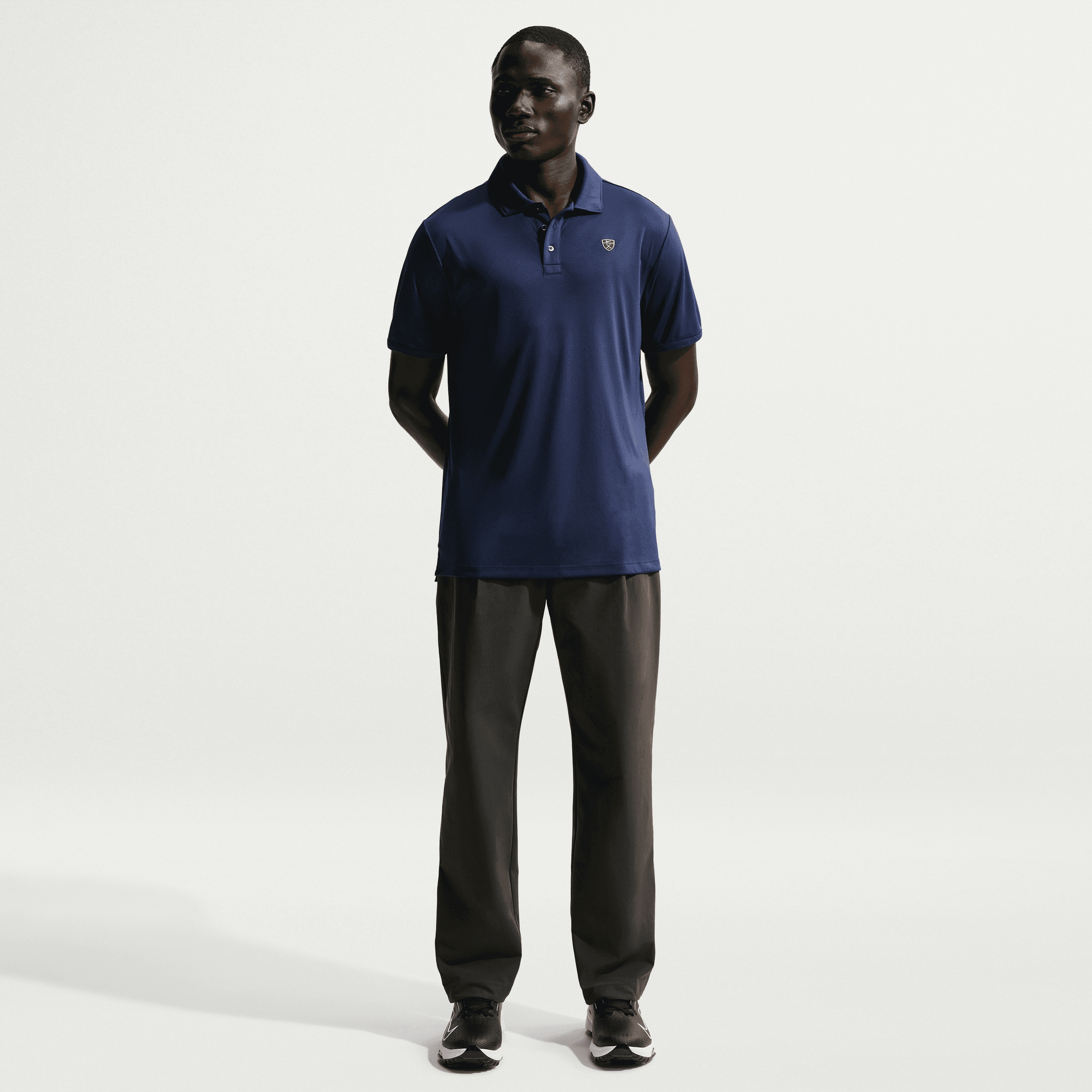 Nike Dri-Fit Par 5 Solid Mens Golf Polo Shirt