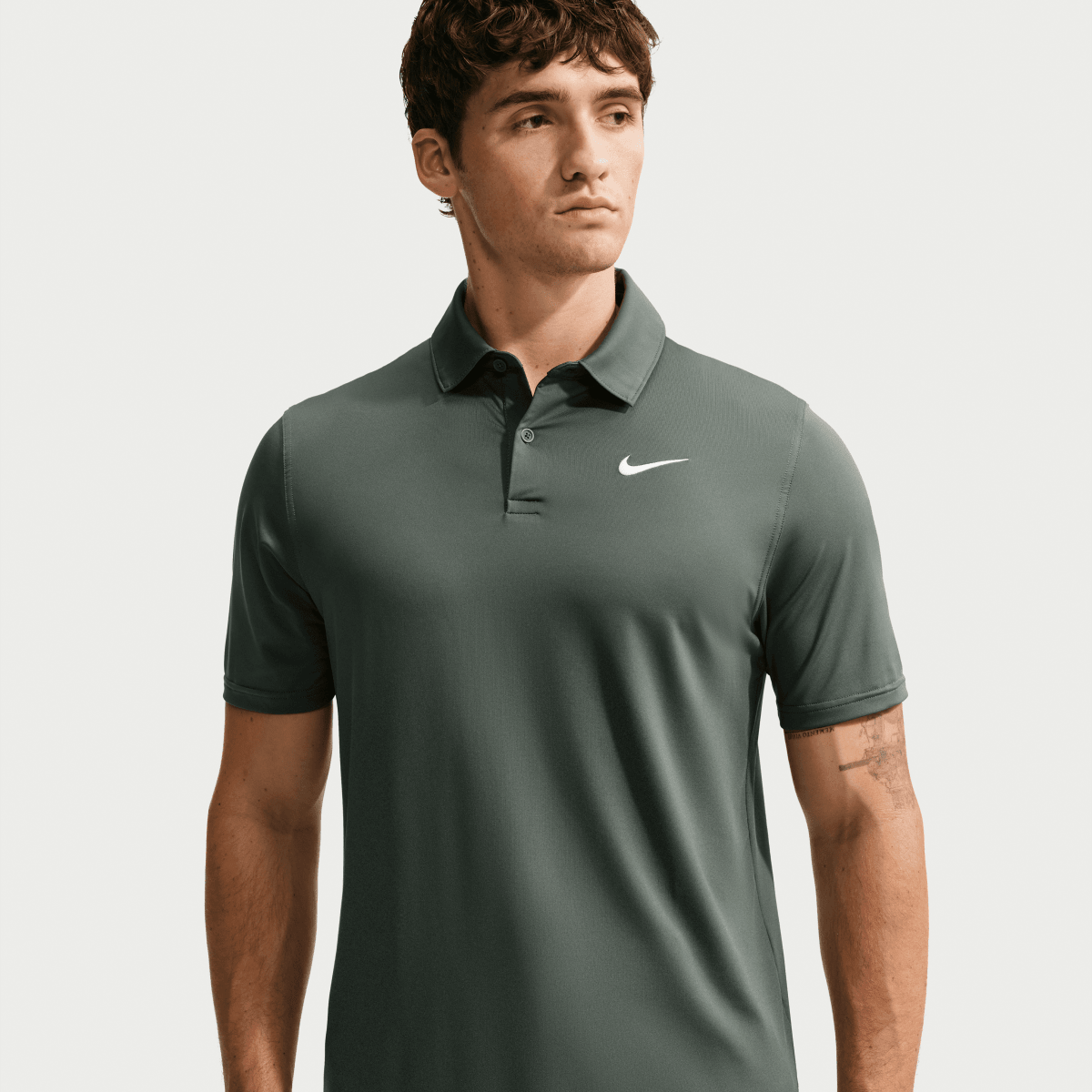 Nike Golf Velocity Dri-FIT Golf Polo Mens Polo Shirt - Camo Green / White - Nike Golf