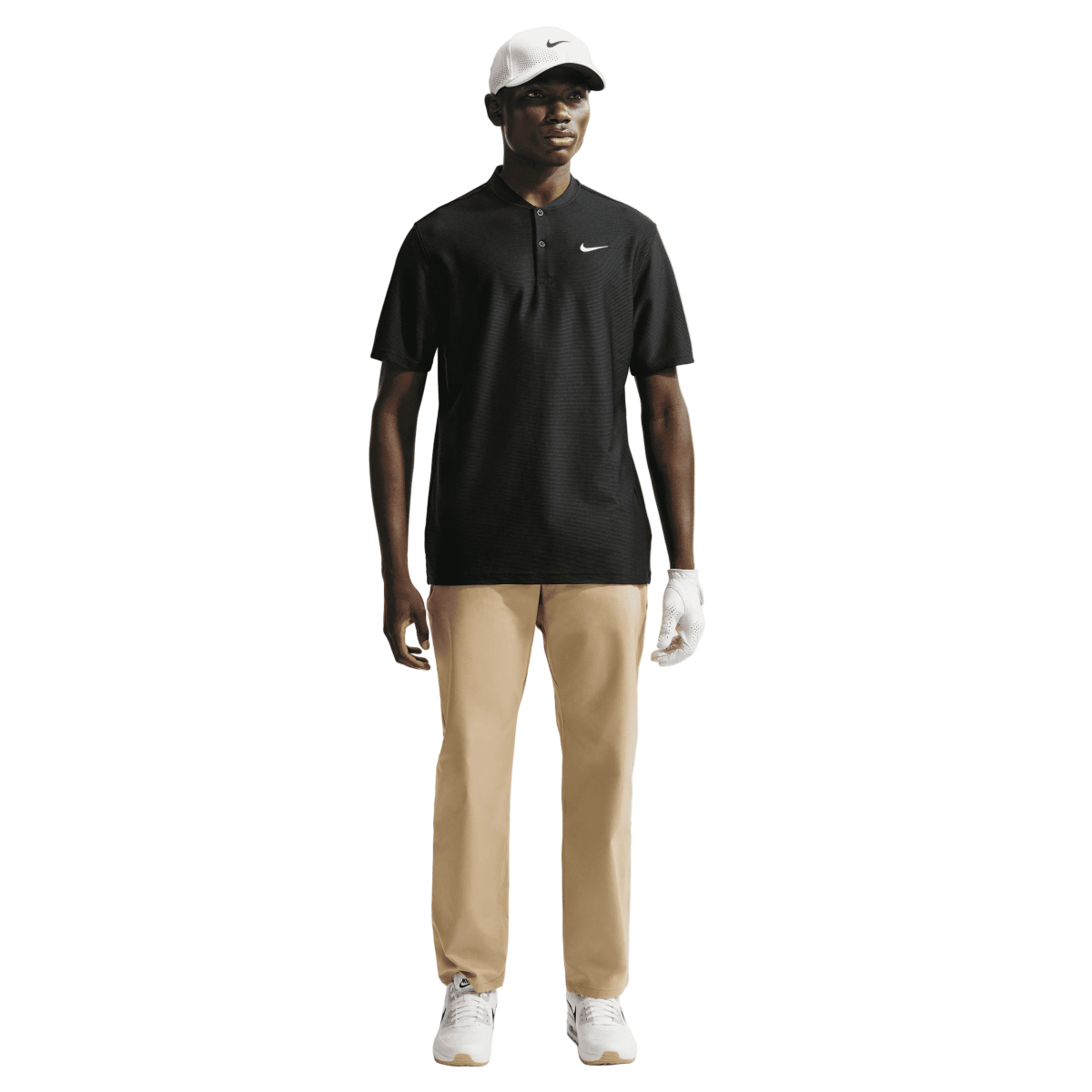 Nike Dri - Fit Velocity Blade Mens Golf Polo Shirt - Black - Nike Golf