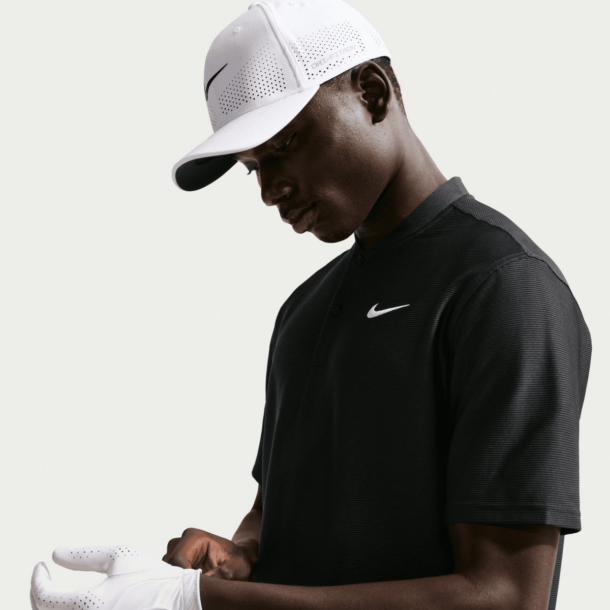 Nike Dri - Fit Velocity Blade Mens Golf Polo Shirt - Black - Nike Golf