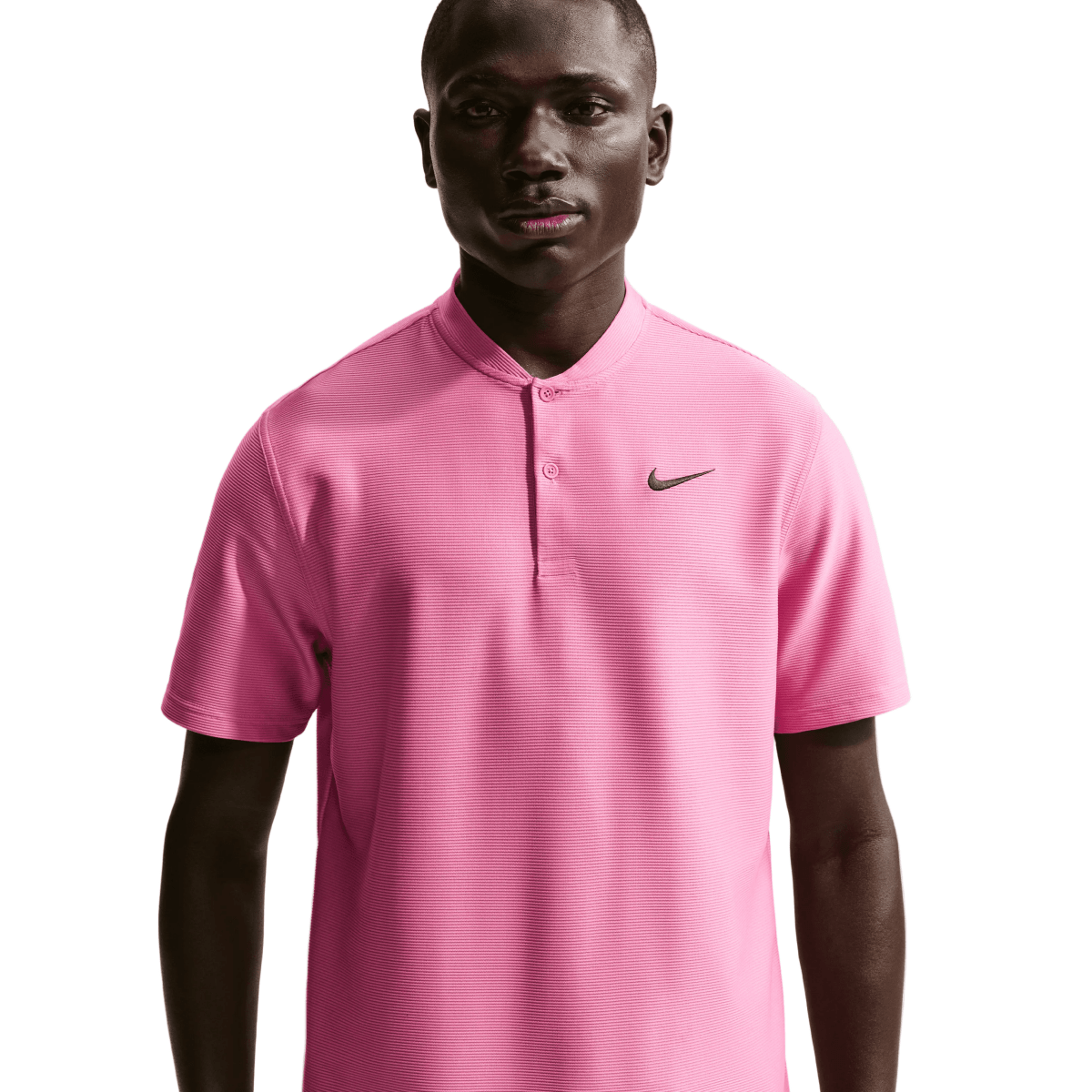 Nike Dri - Fit Velocity Blade Mens Golf Polo Shirt - Peony / Black - Nike Golf