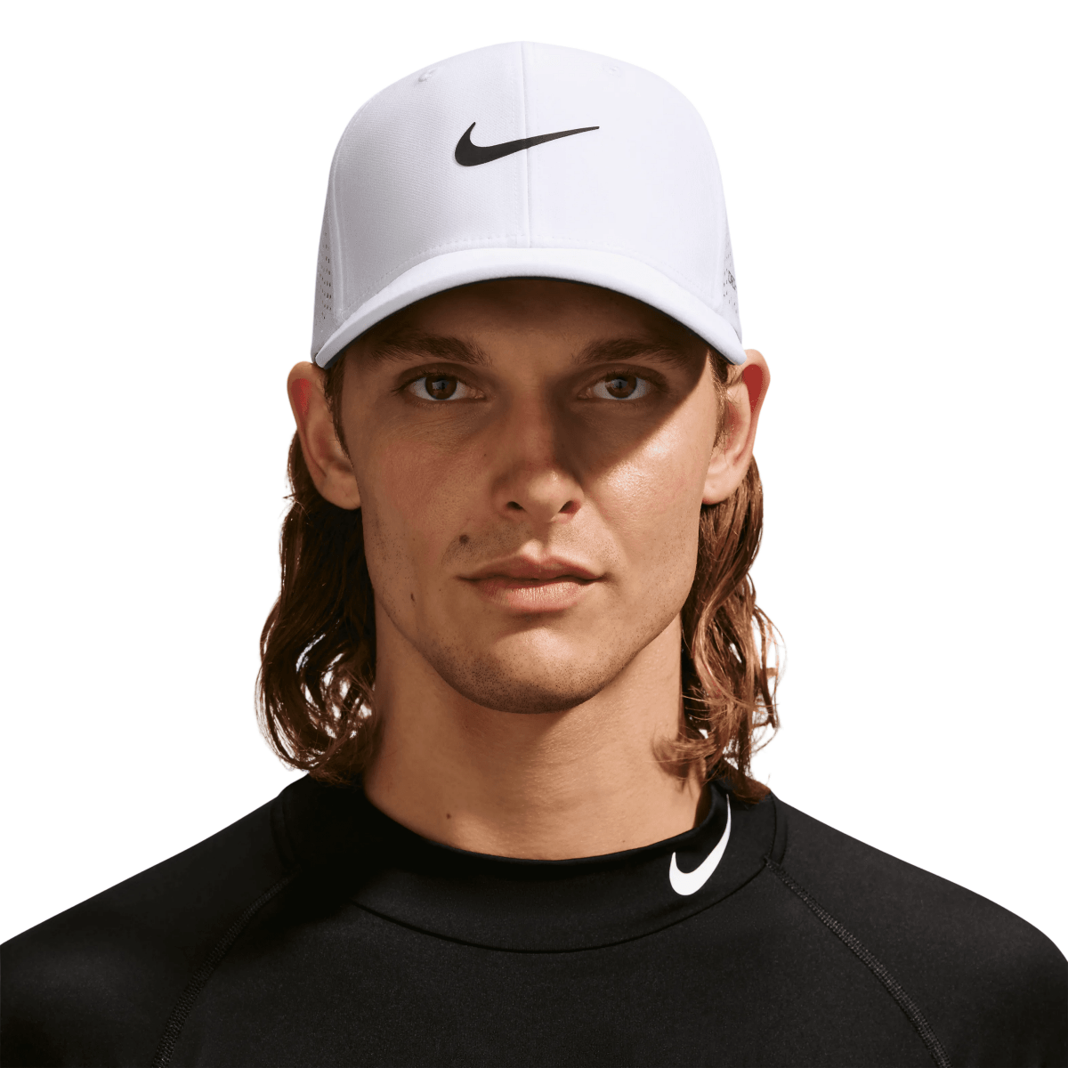 Nike Dri - FIT ADV Rise Structured SwooshFlex Cap - White - Nike Golf