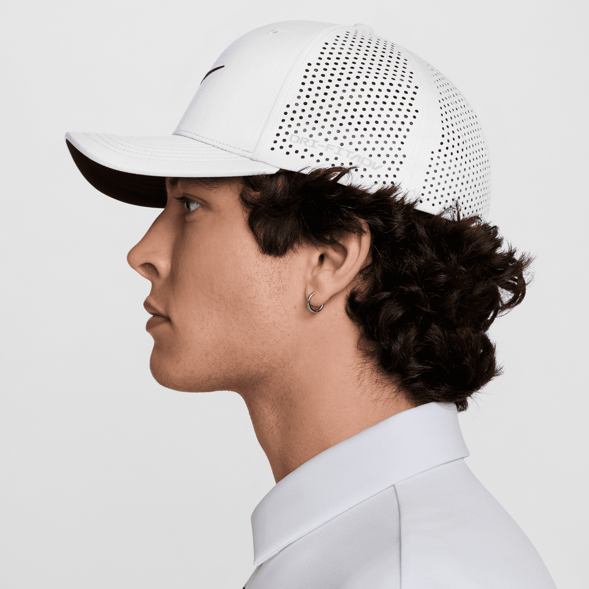 Nike Dri - FIT ADV Rise Structured SwooshFlex Cap - White - Nike Golf