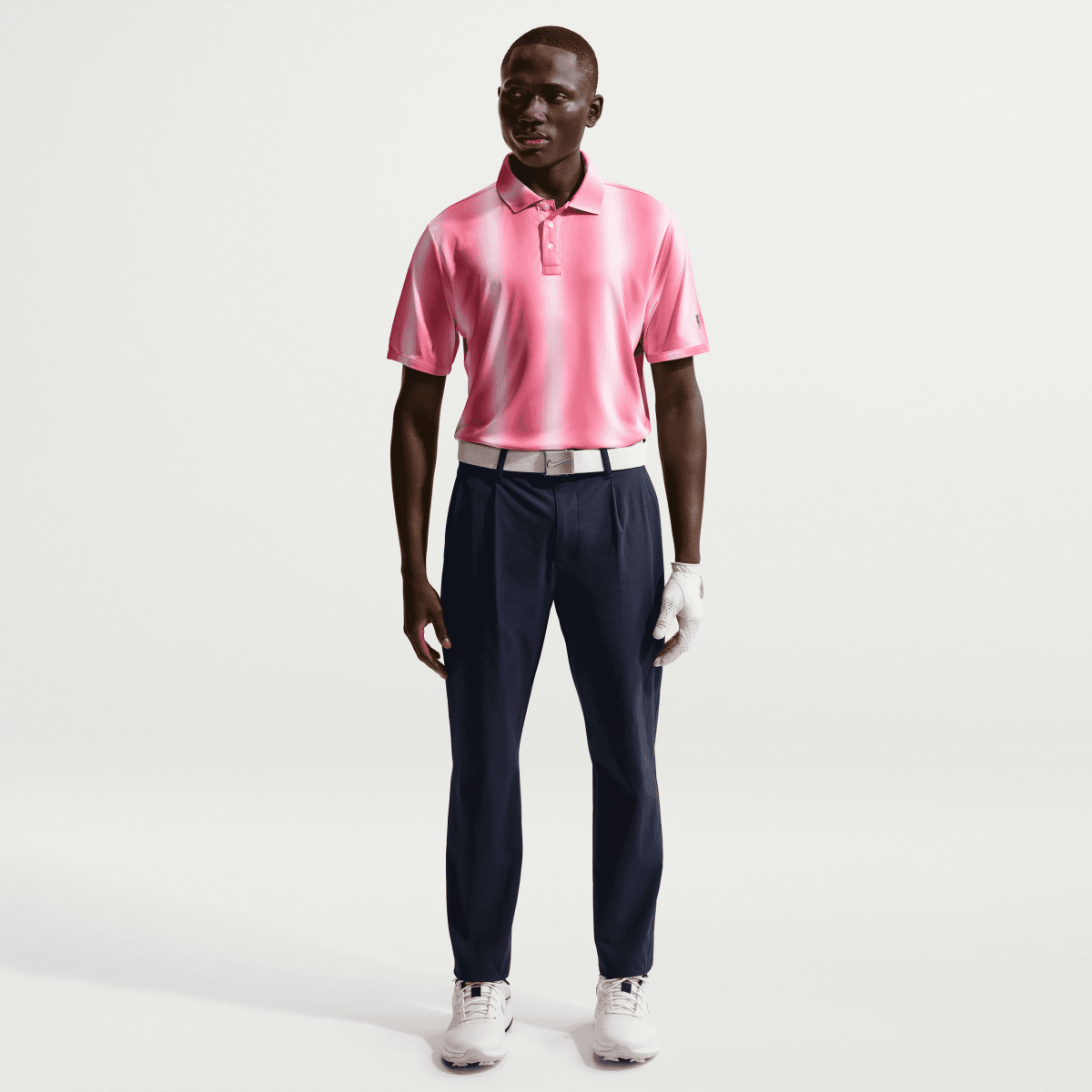 Nike Dri - Fit Par 5 Mens Golf Polo Shirt - Pearl Pink - Nike Golf
