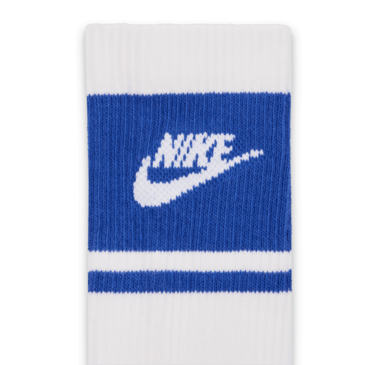Nike Everyday Elevated Crew Socks (3 Pack) - White / Blue - Nike Golf